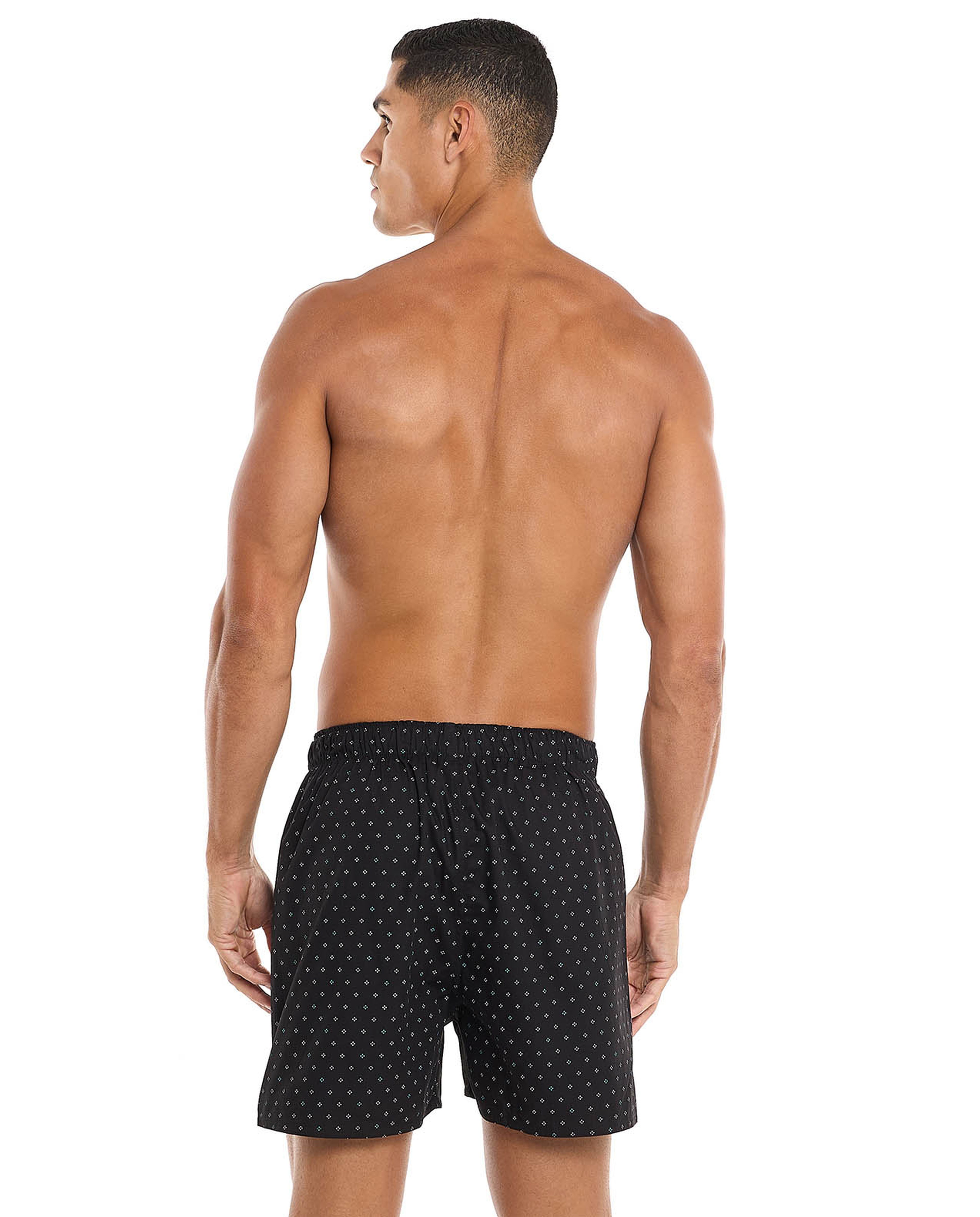 Patterned Boxers with Elastic Waist