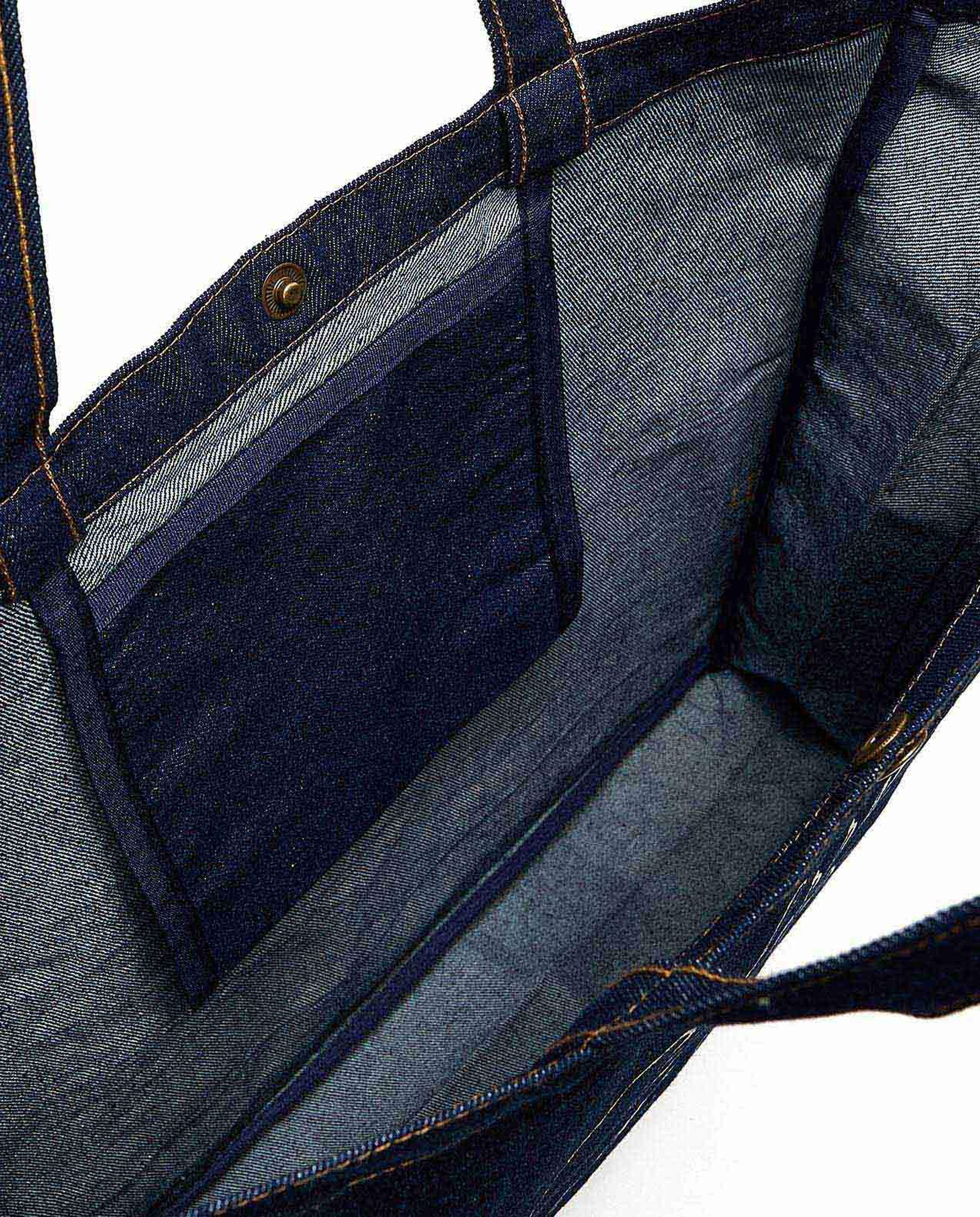 Printed Denim Shoulder Bag