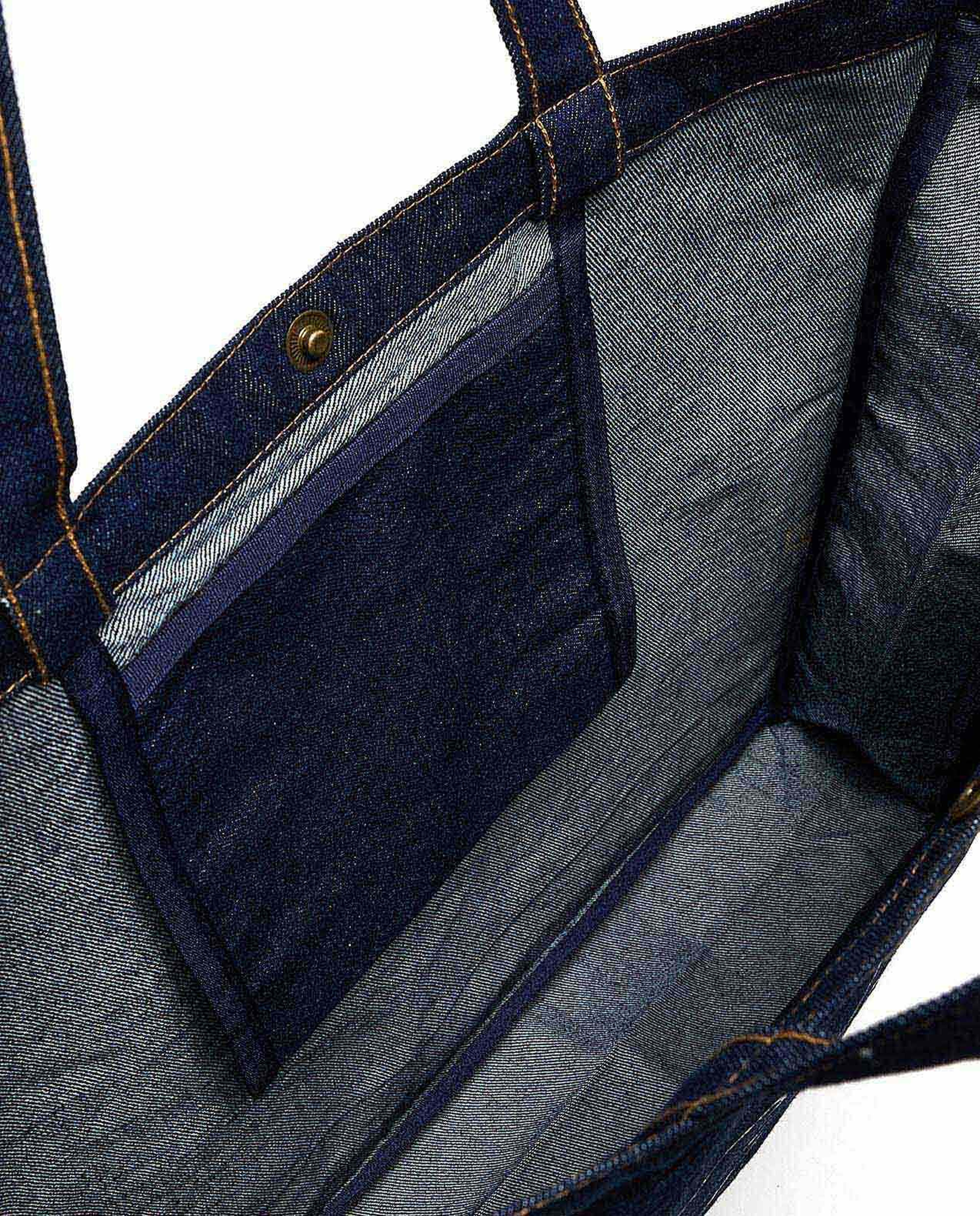 Printed Denim Shoulder Bag