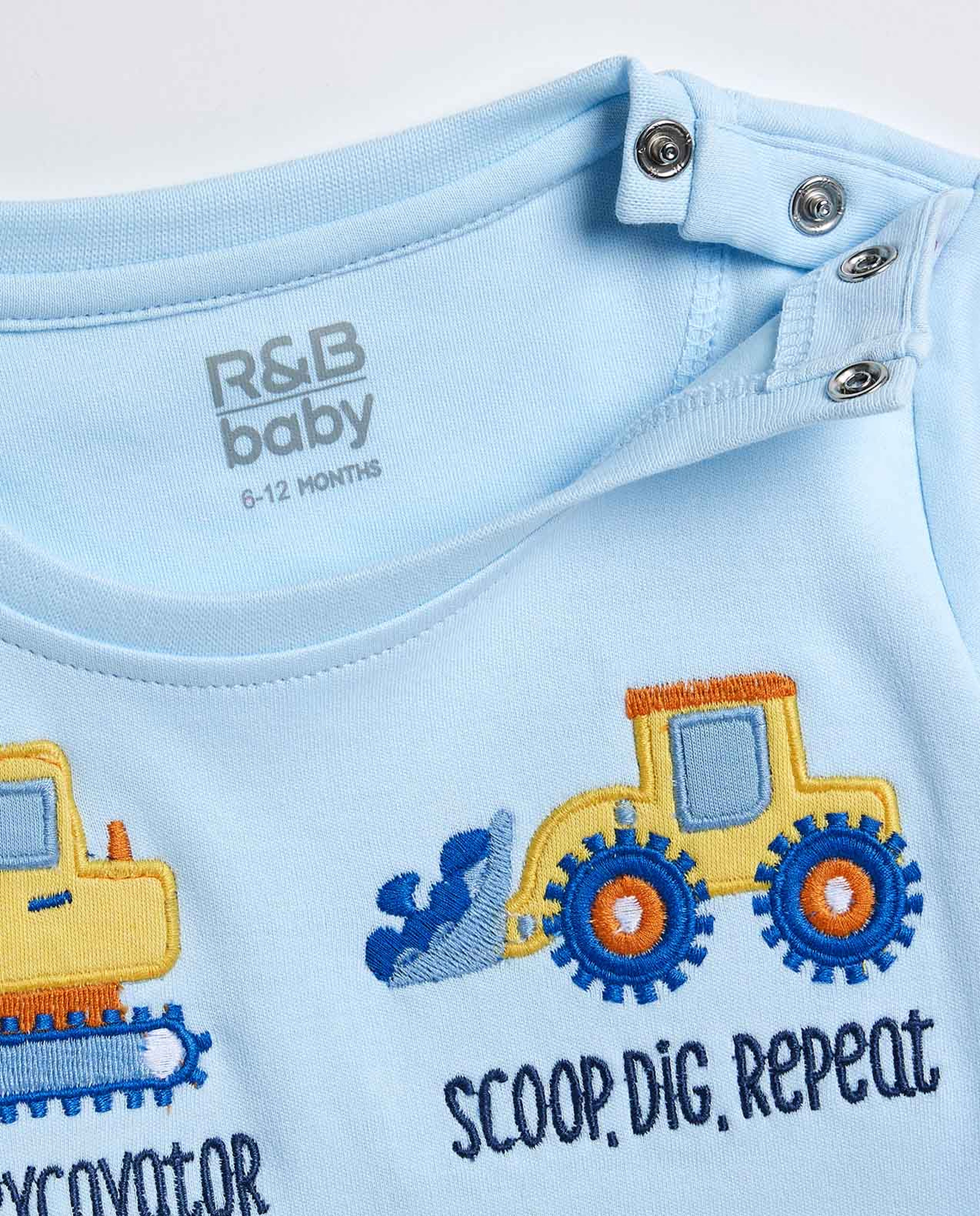 Embroidered T-Shirt and Shorts Set