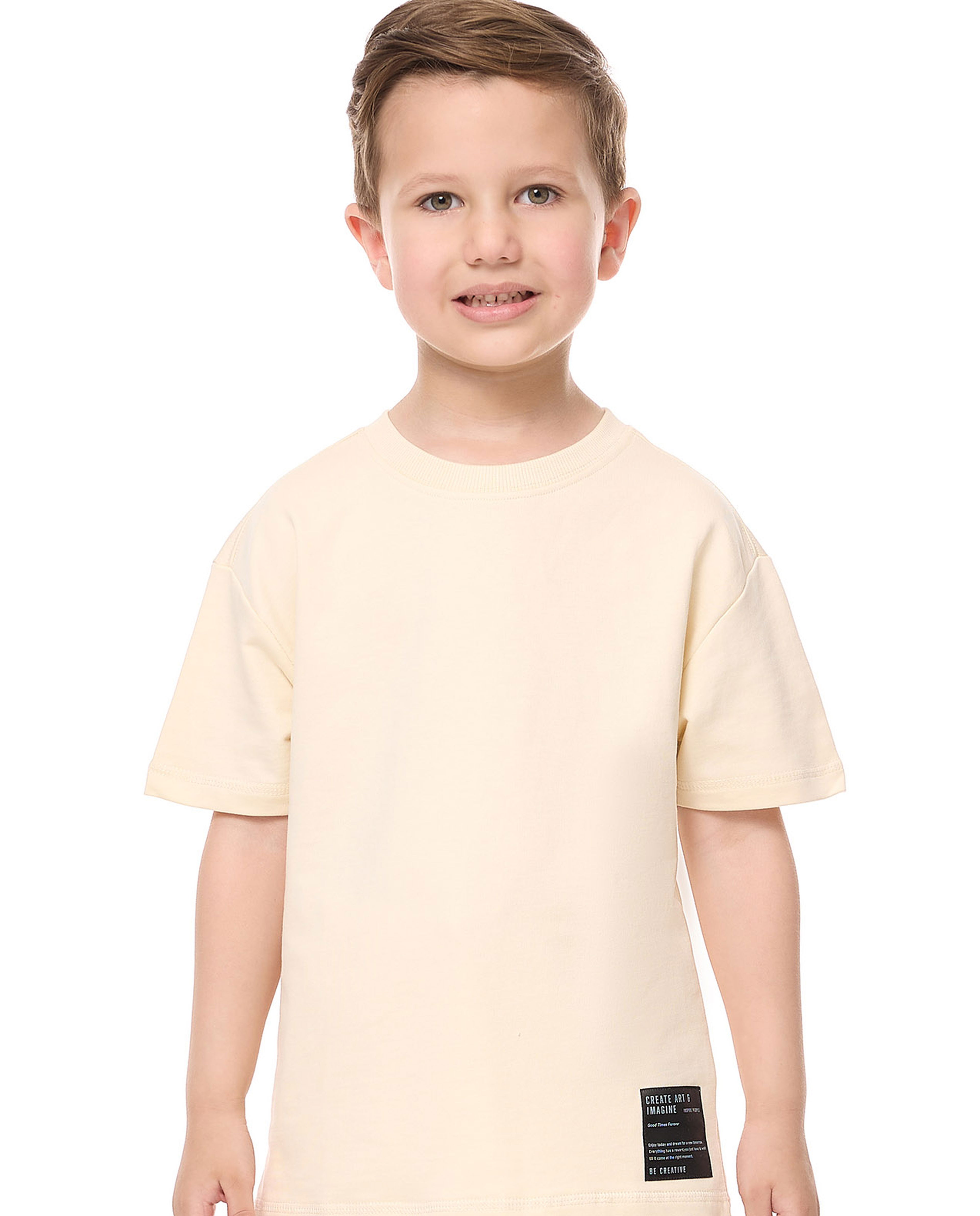 Label Detail T-Shirt and Shorts Set