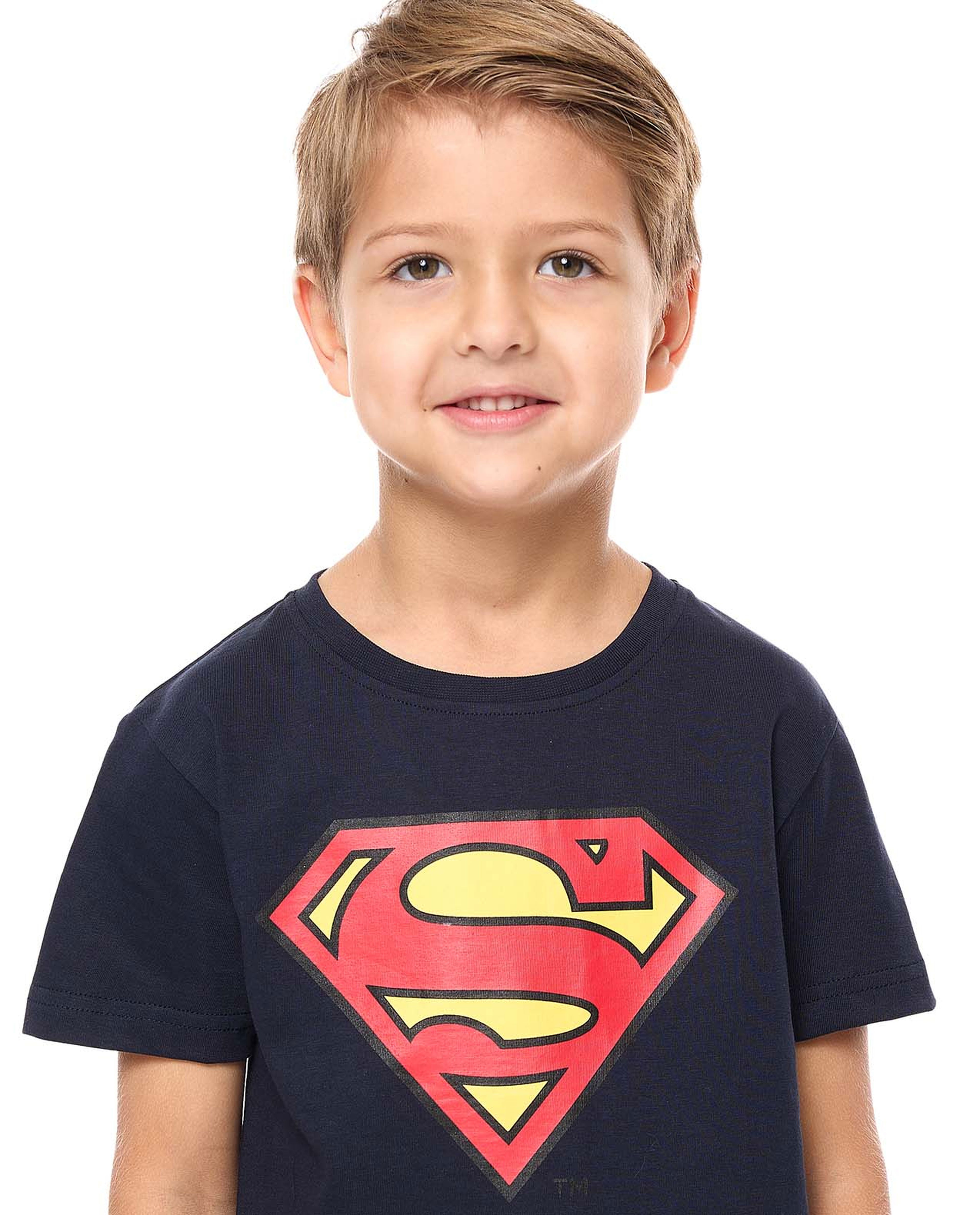 Superman Printed Shorty Pyjama Set