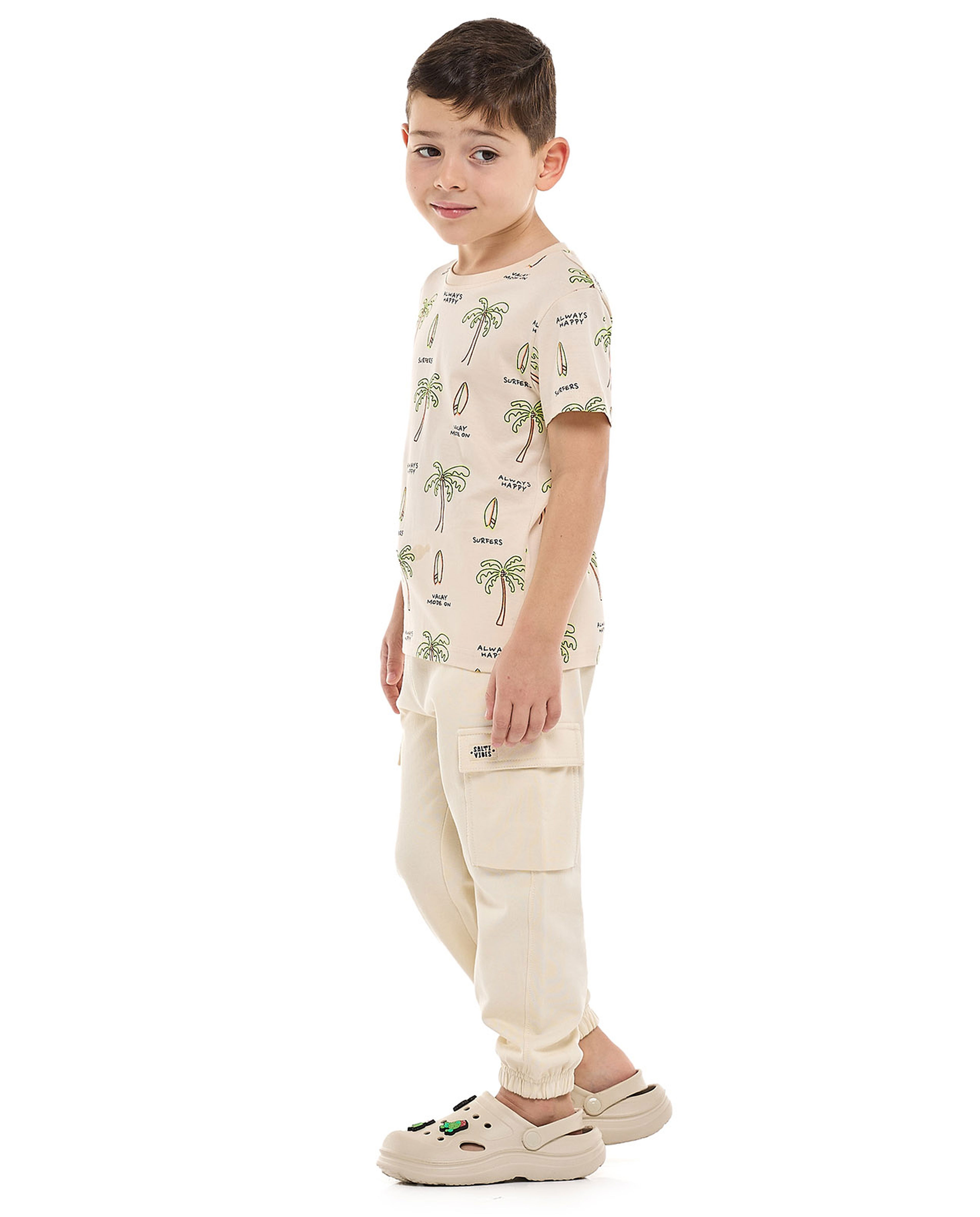 Cargo Joggers with Drawstring Waist