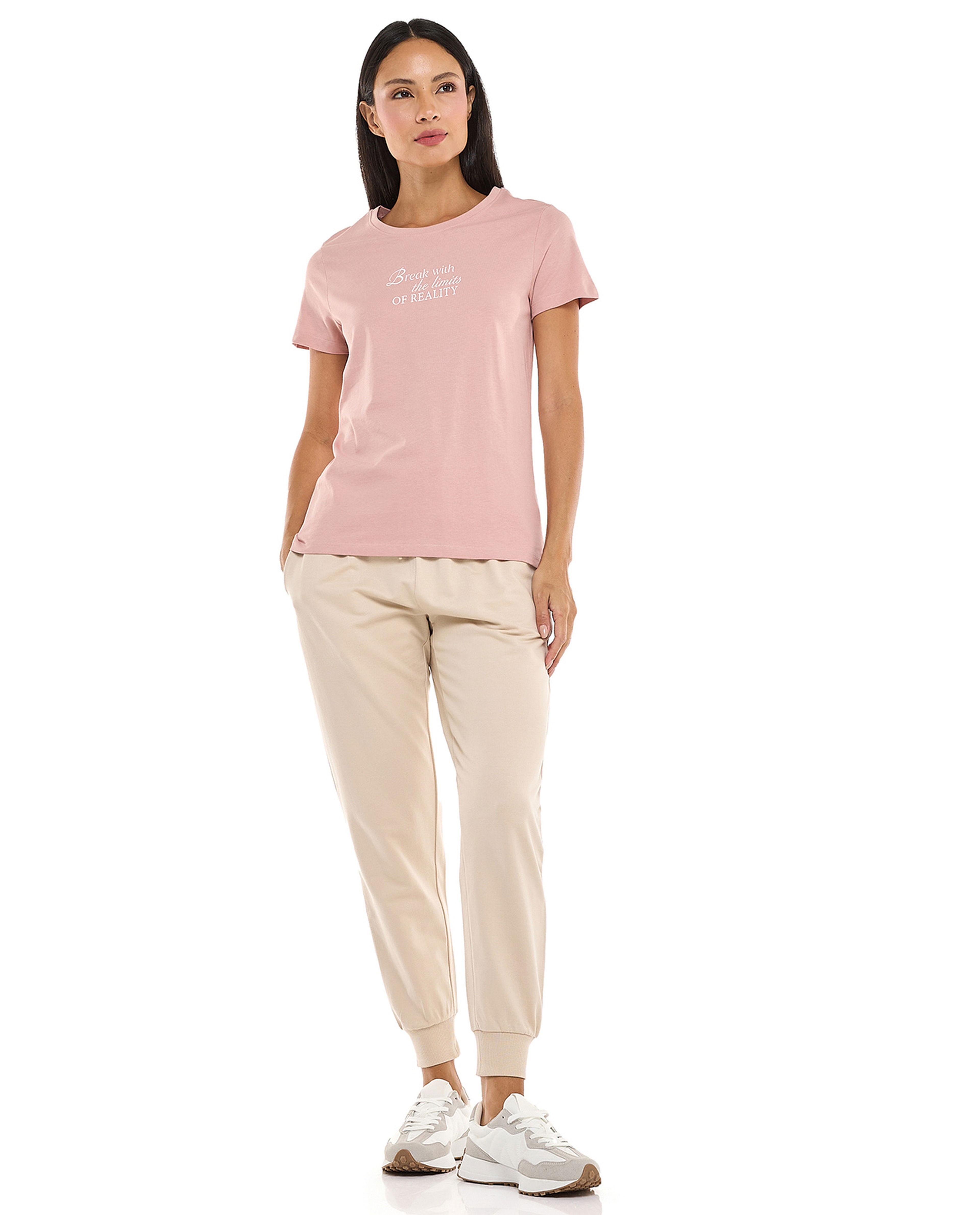 Printed T-Shirt with Crew Neck and Short Sleeves