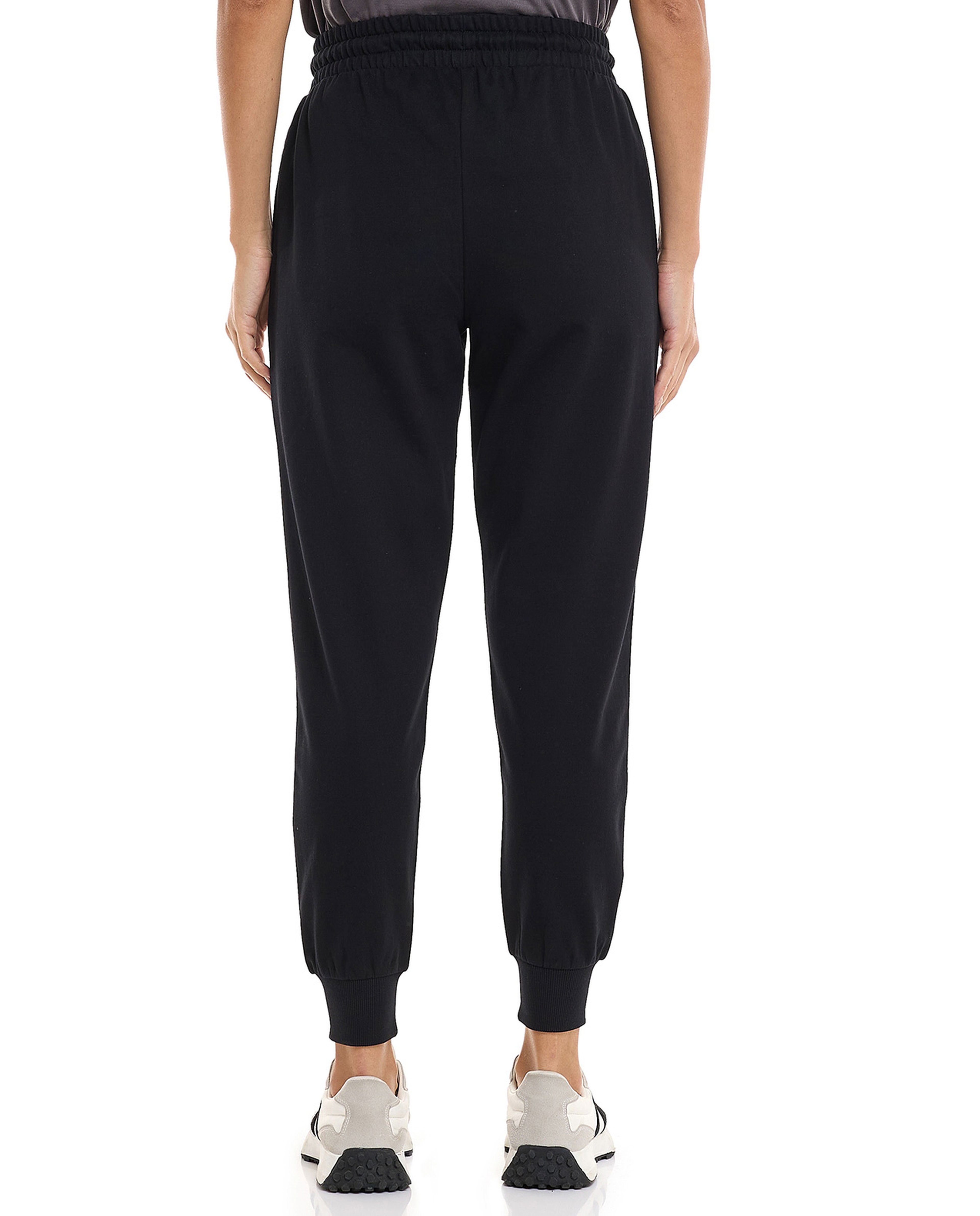 Solid Joggers with Drawstring Waist