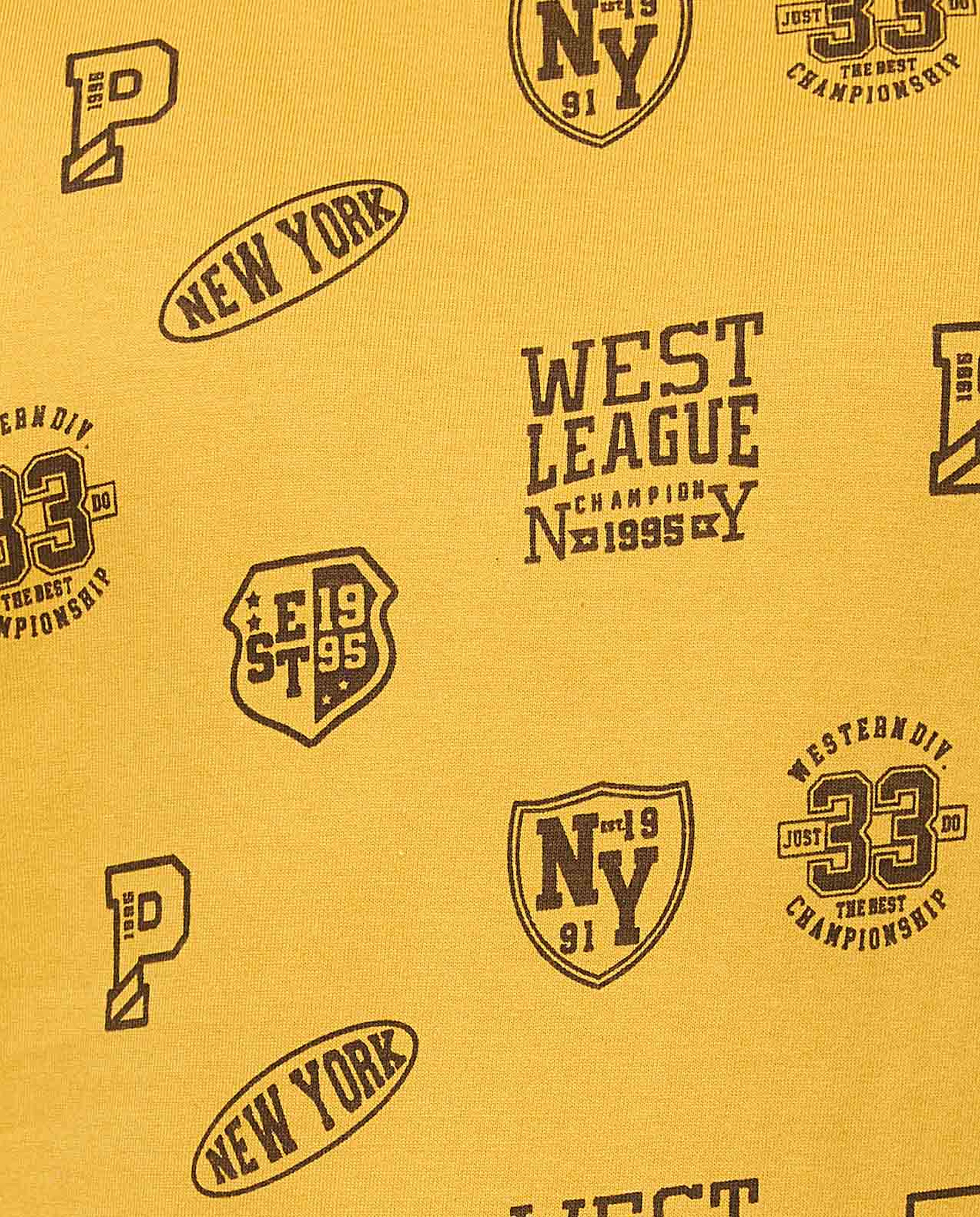 Printed T-Shirt with Crew Neck and Short Sleeves
