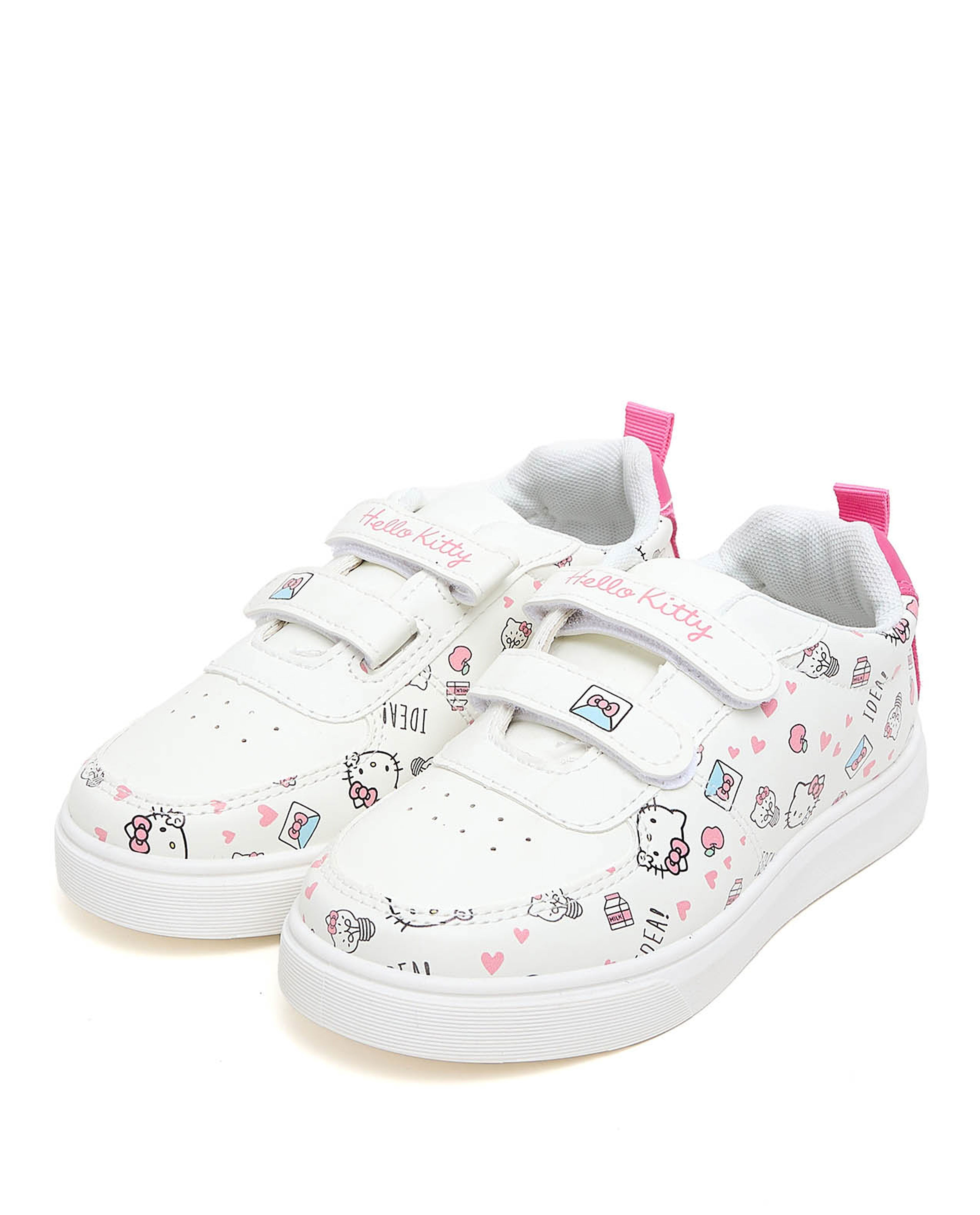 Hello Kitty Printed Velcro Closure Sneakers