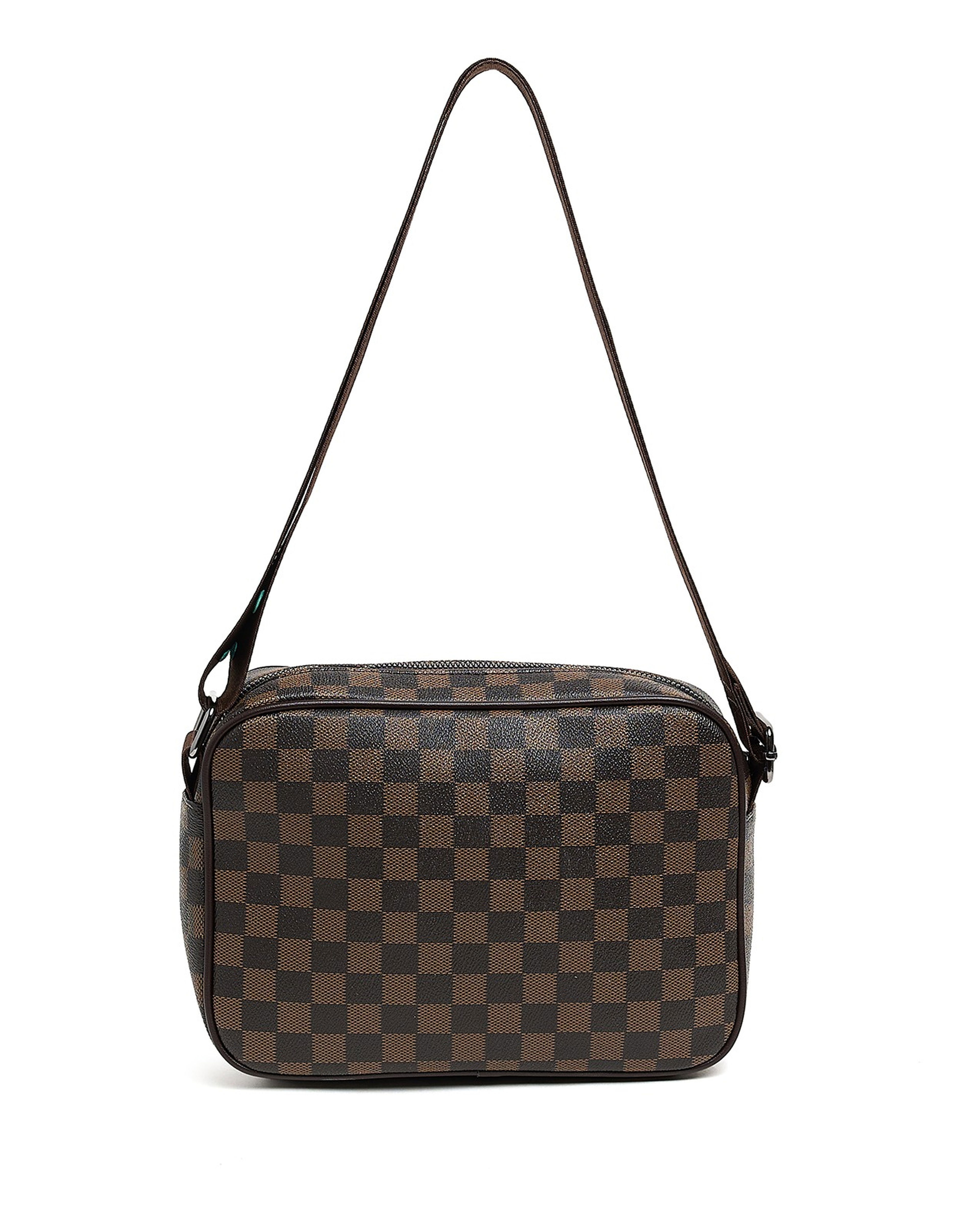 Checkered Crossbody Bag