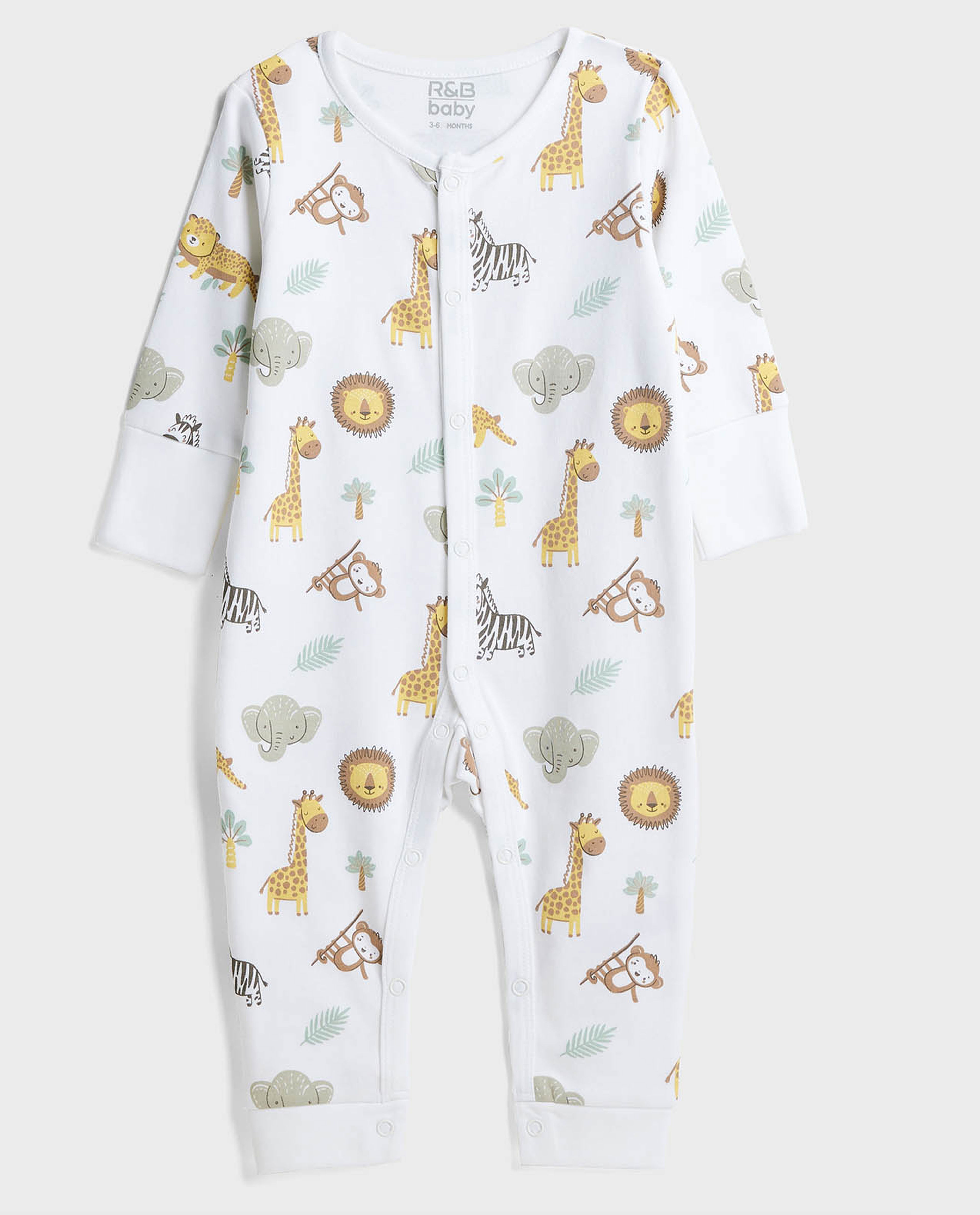 3 Pack Printed Sleepsuits