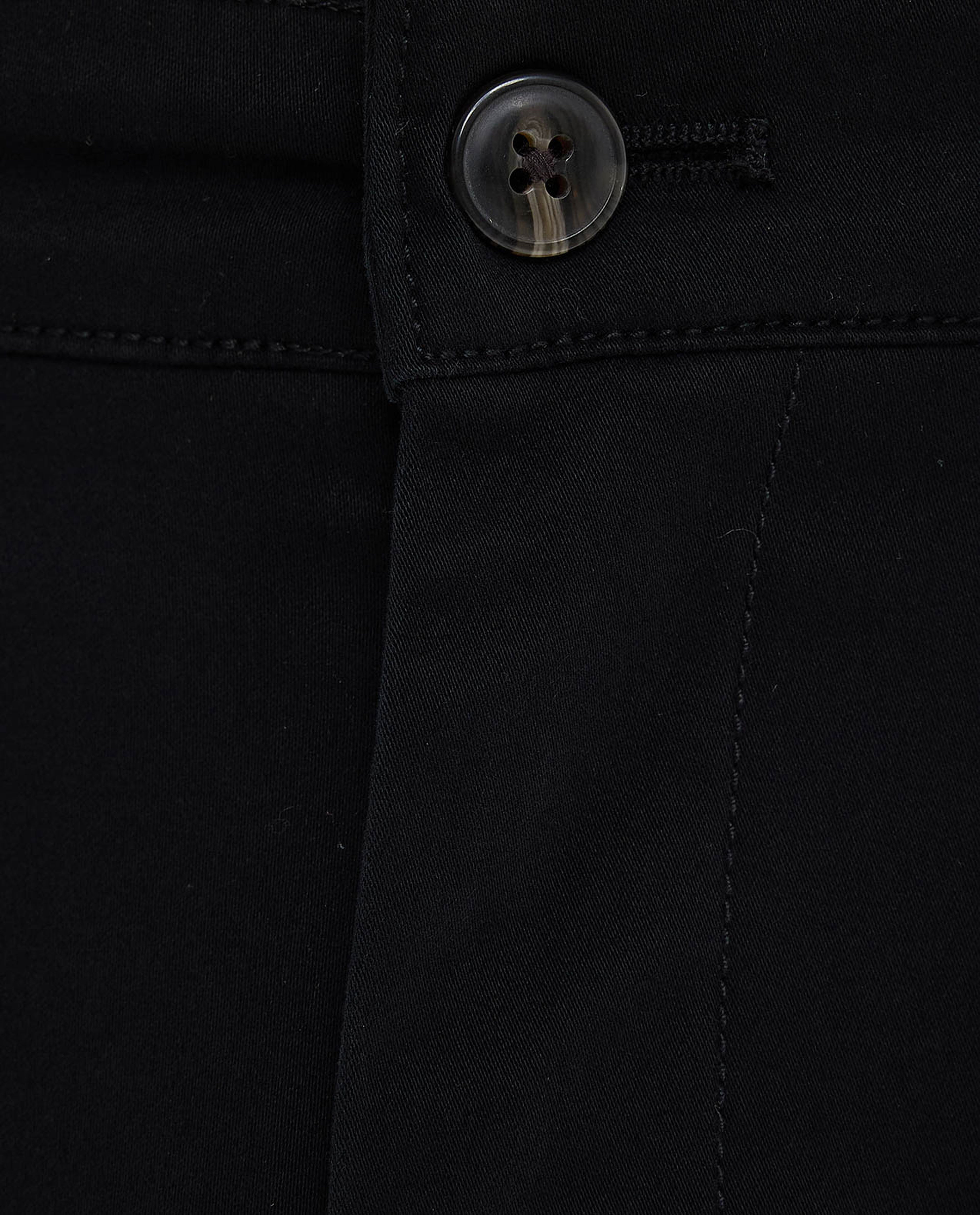 Solid Slim Fit Pants with Button Closure