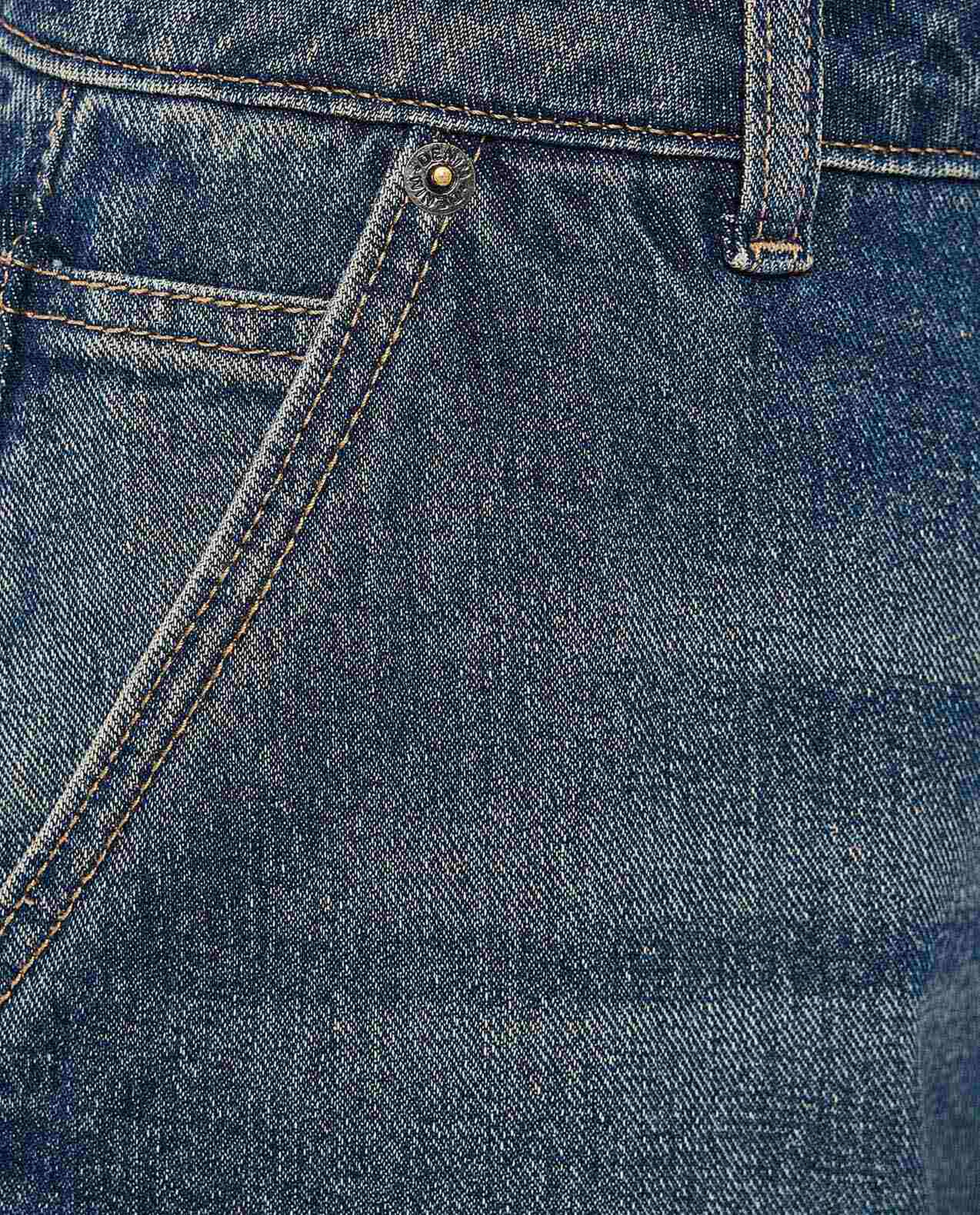 Faded Barrel Fit Jeans with Button Closure