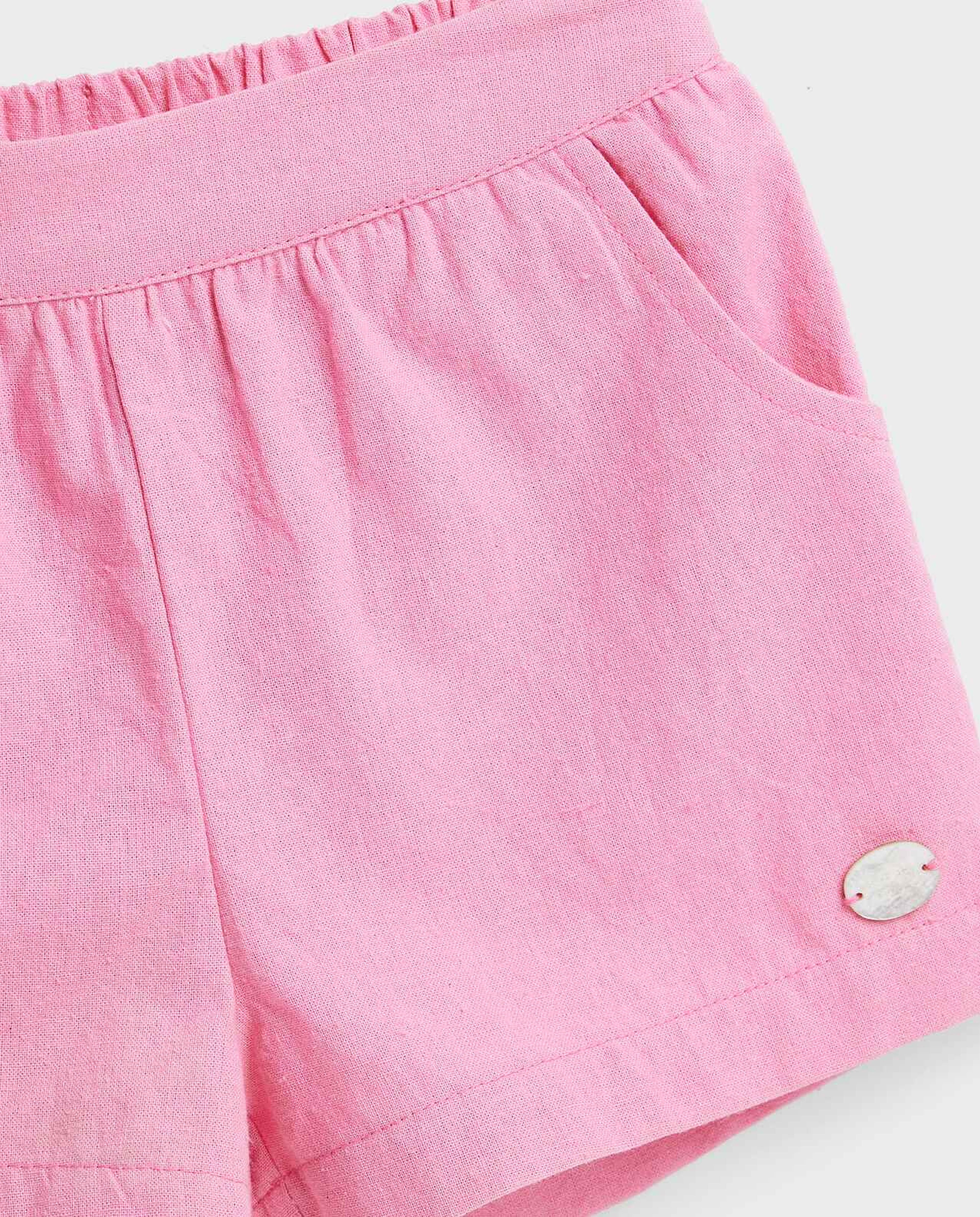 Embroidered Top and Shorts Set