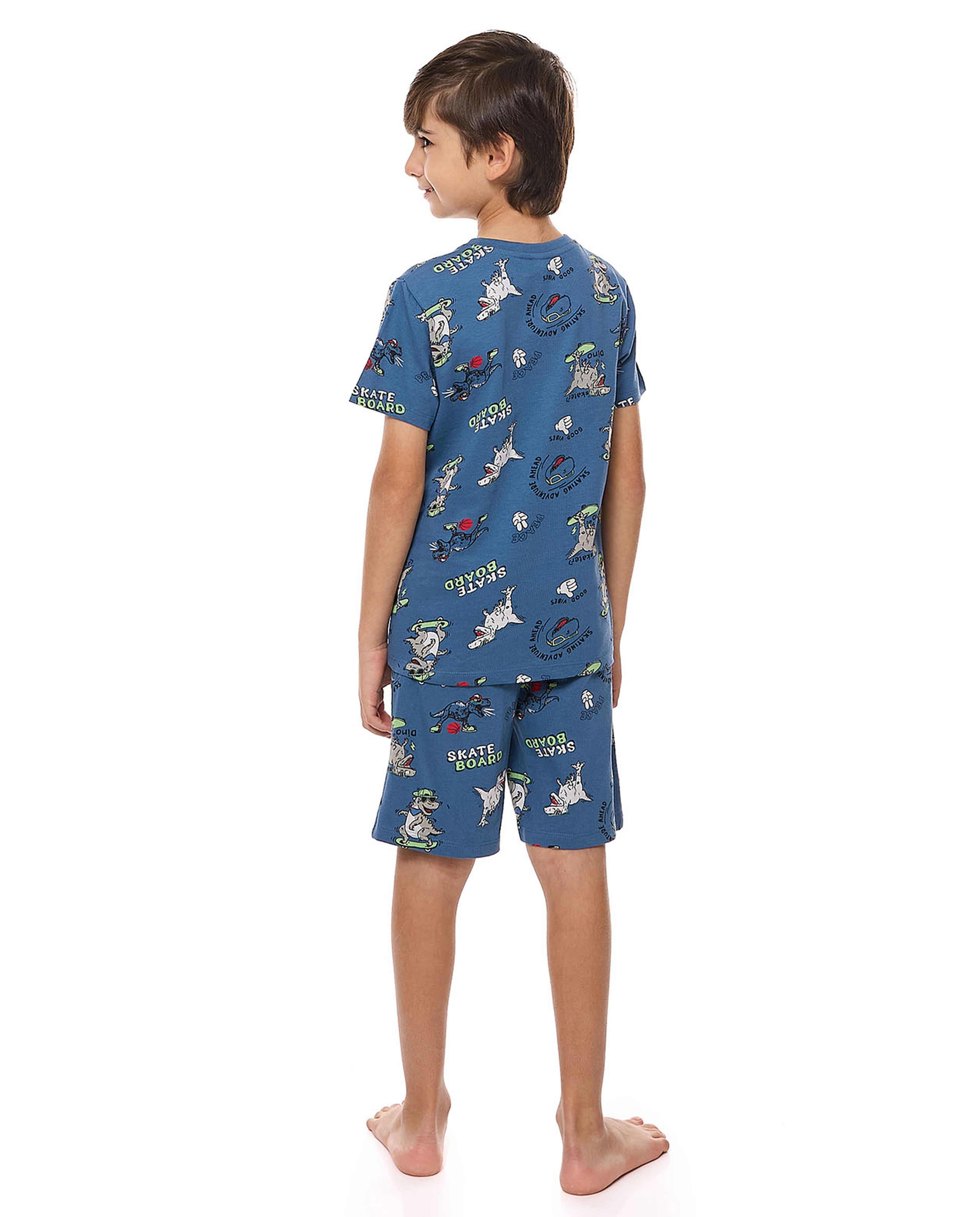 Printed Shorty Pyjama Set