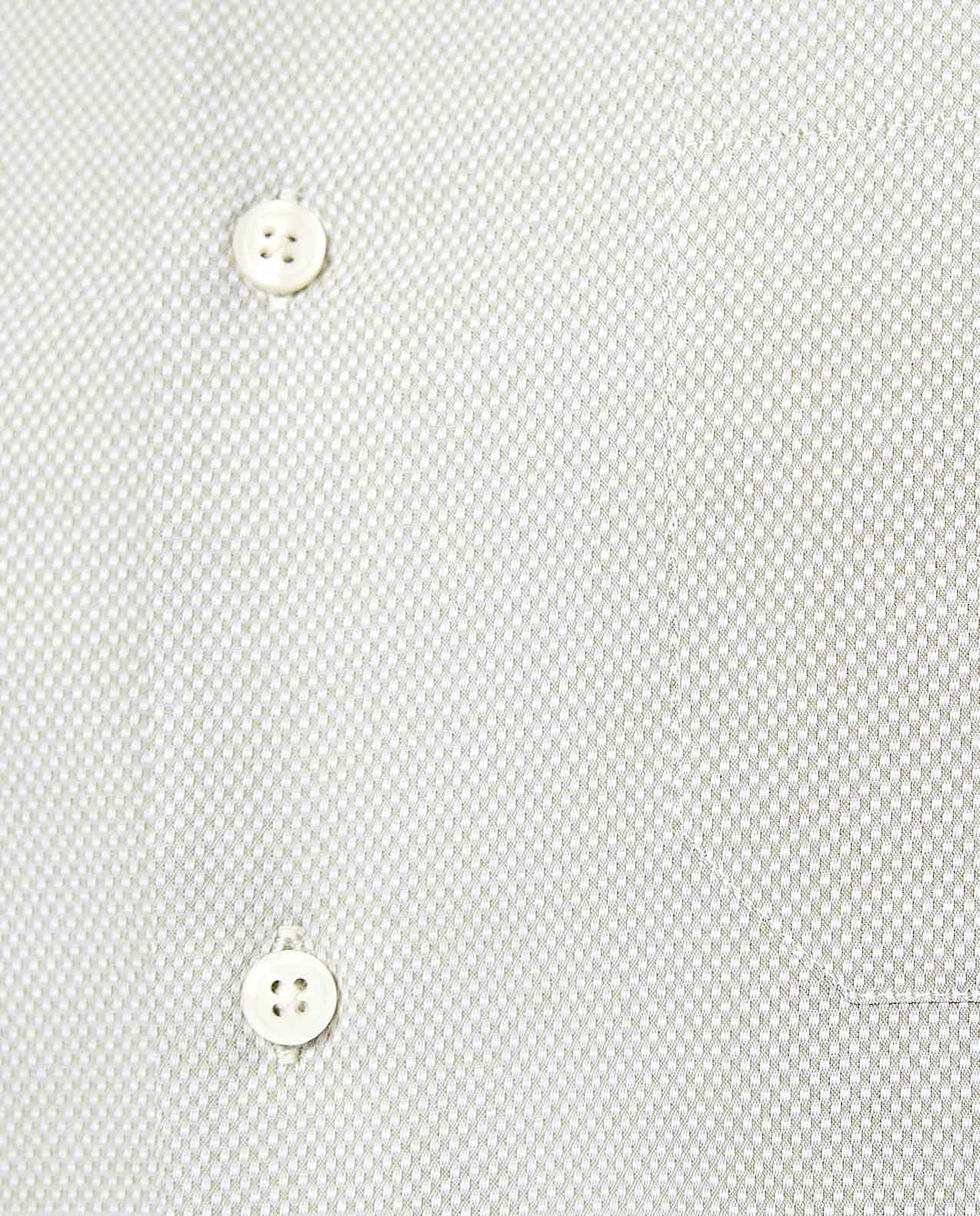 Textured Shirt with Button-Down Collar and Short Sleeves