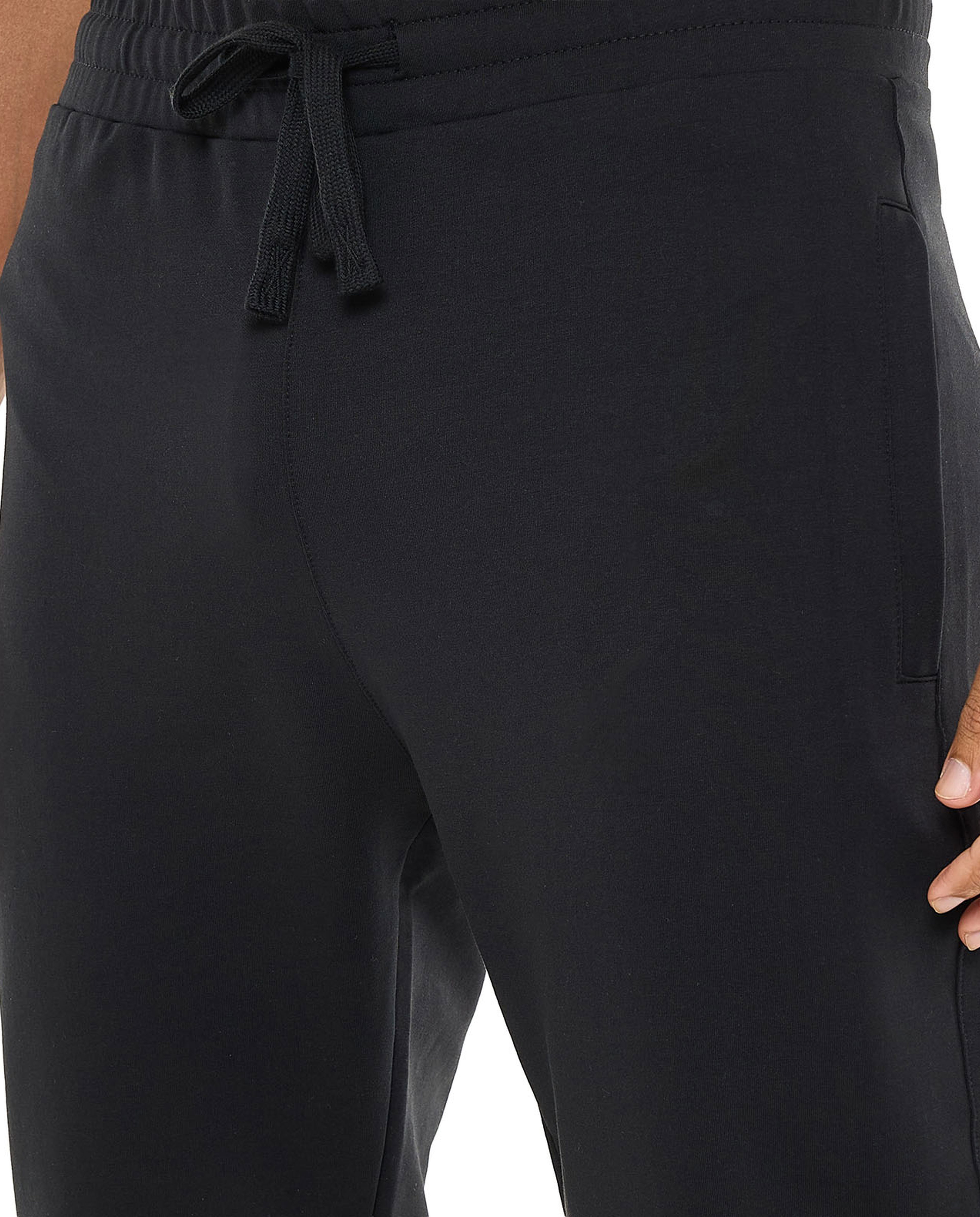Solid Joggers with Drawstring Waist