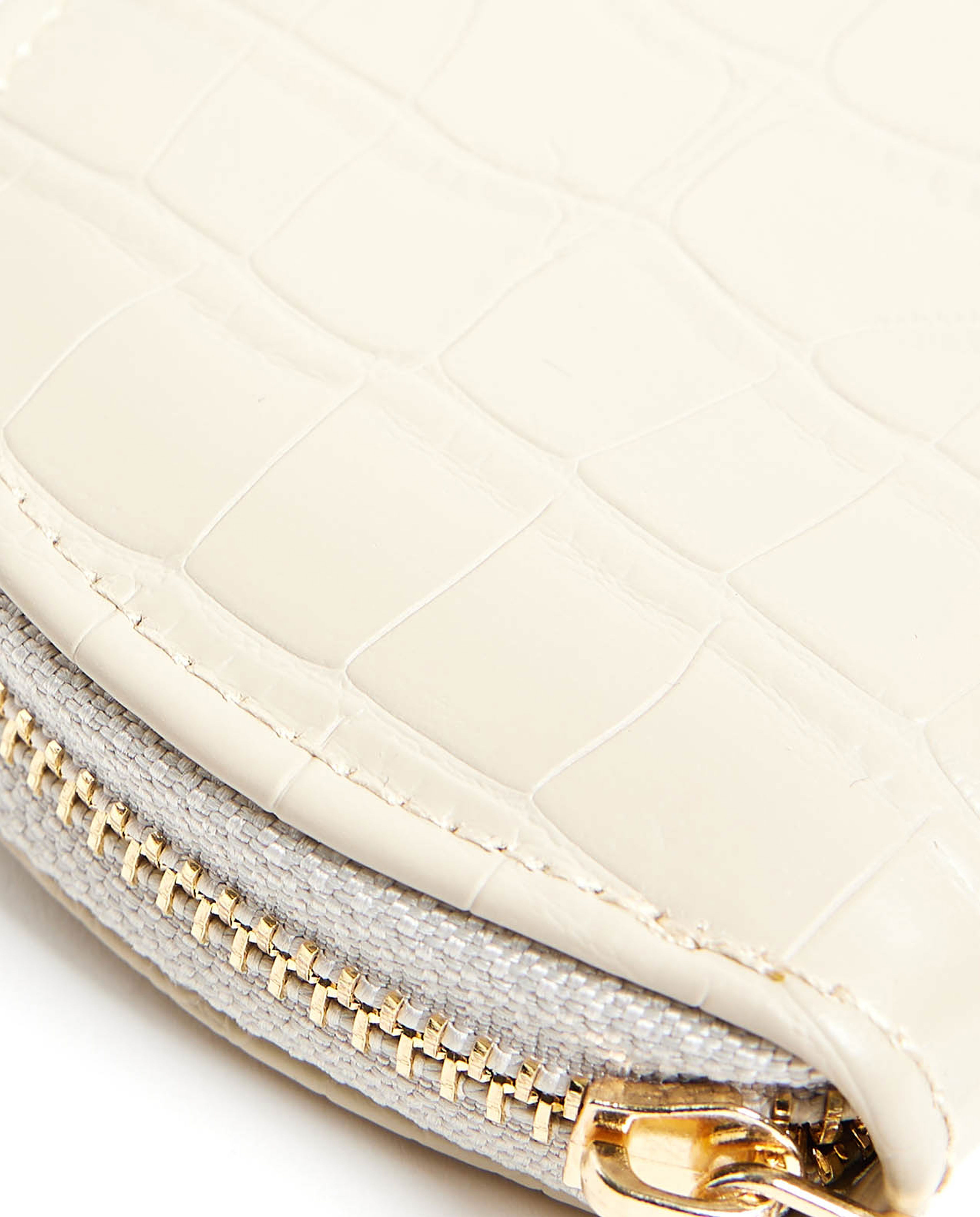 Textured Cosmetic Pouch