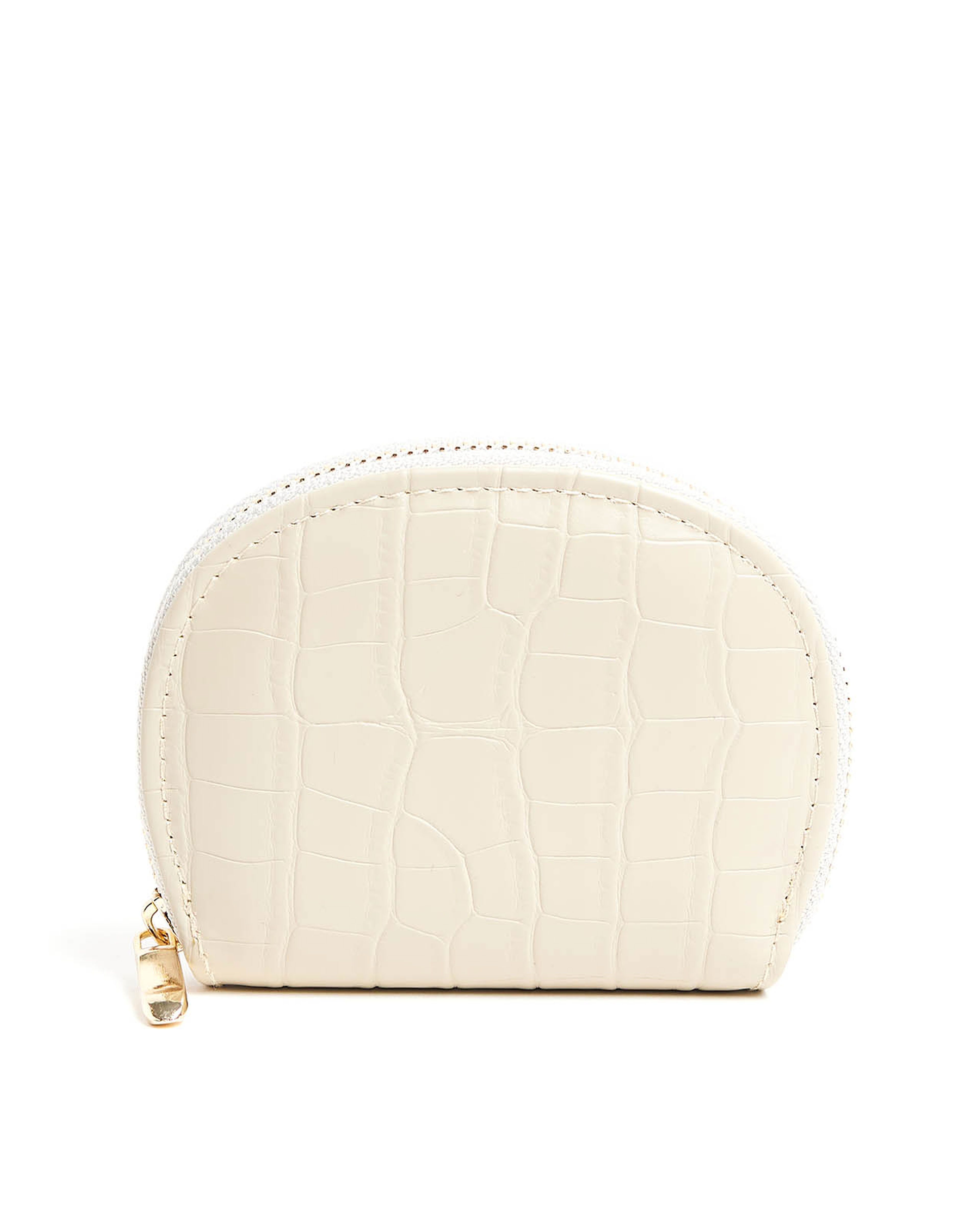 Textured Cosmetic Pouch