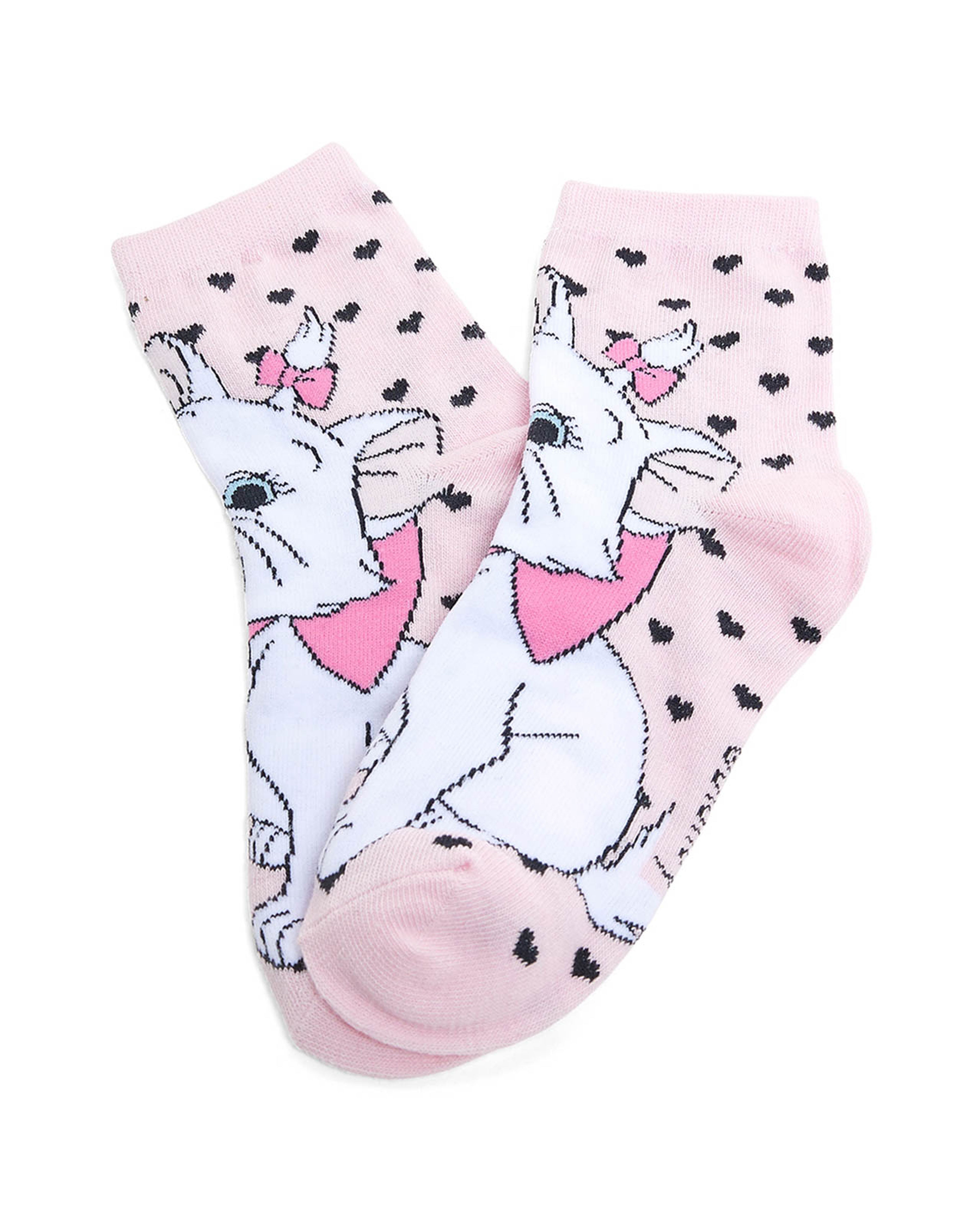3 Pack Marie Print Ankle Socks