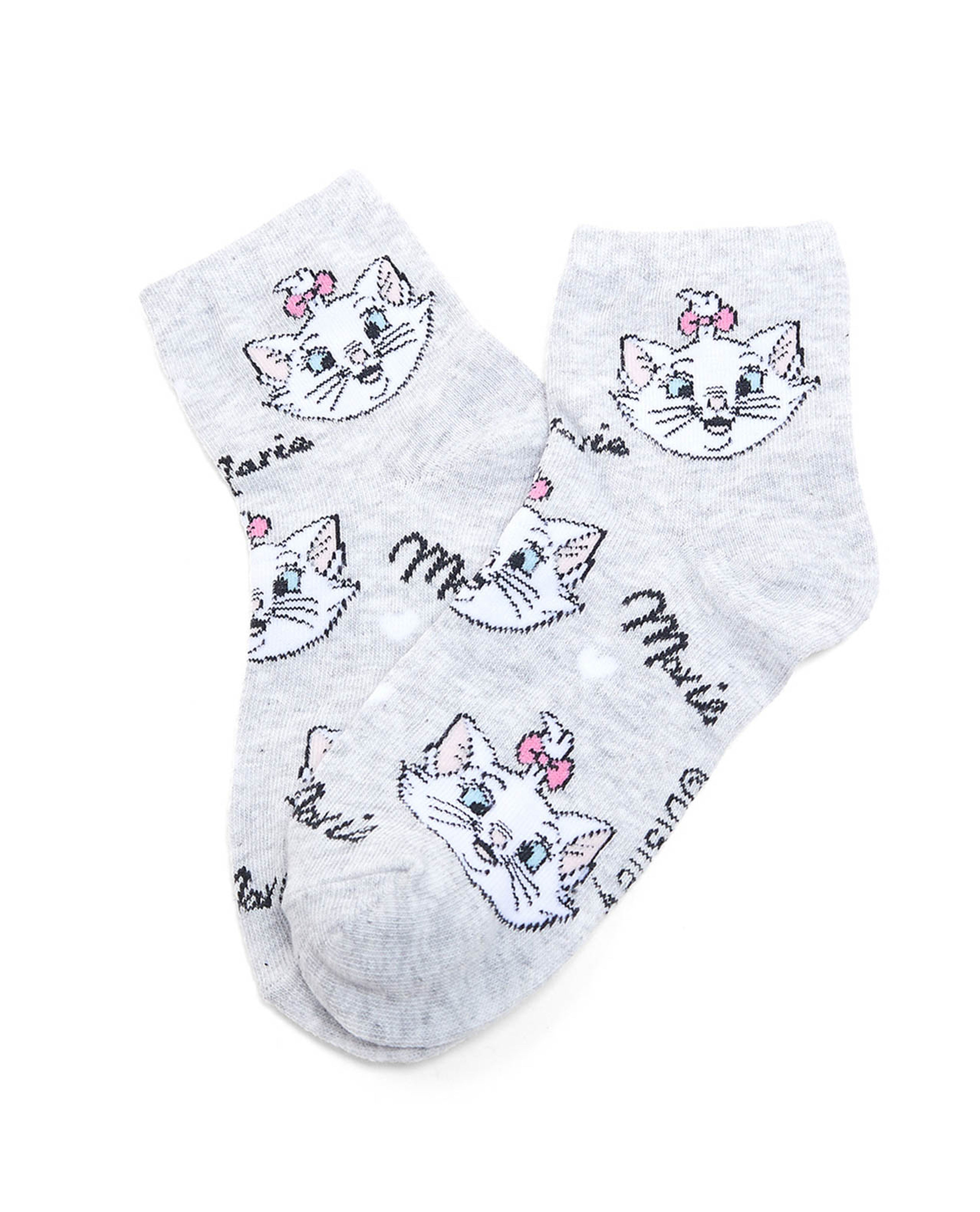 3 Pack Marie Print Ankle Socks