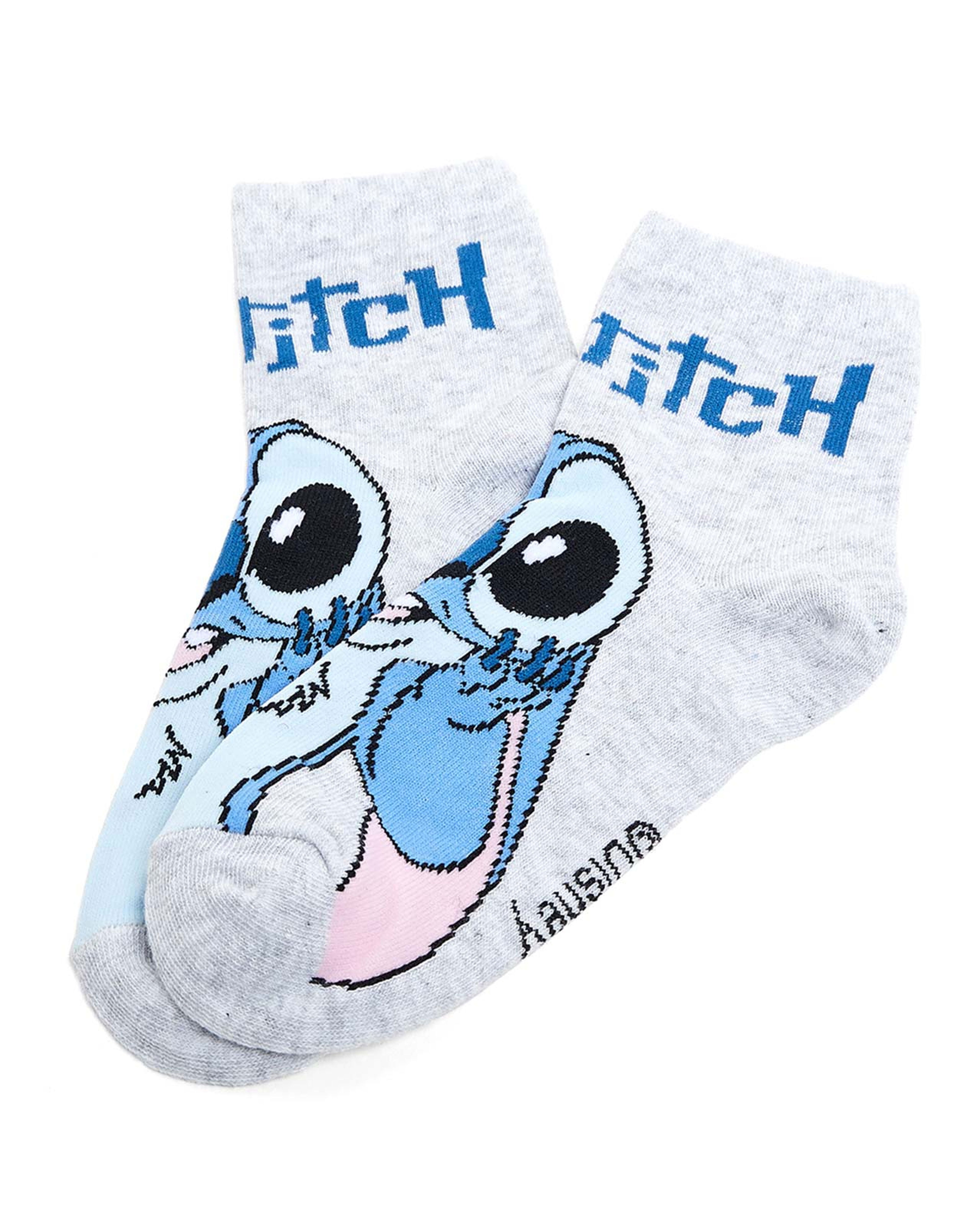 3 Pack Stitch Print Ankle Socks