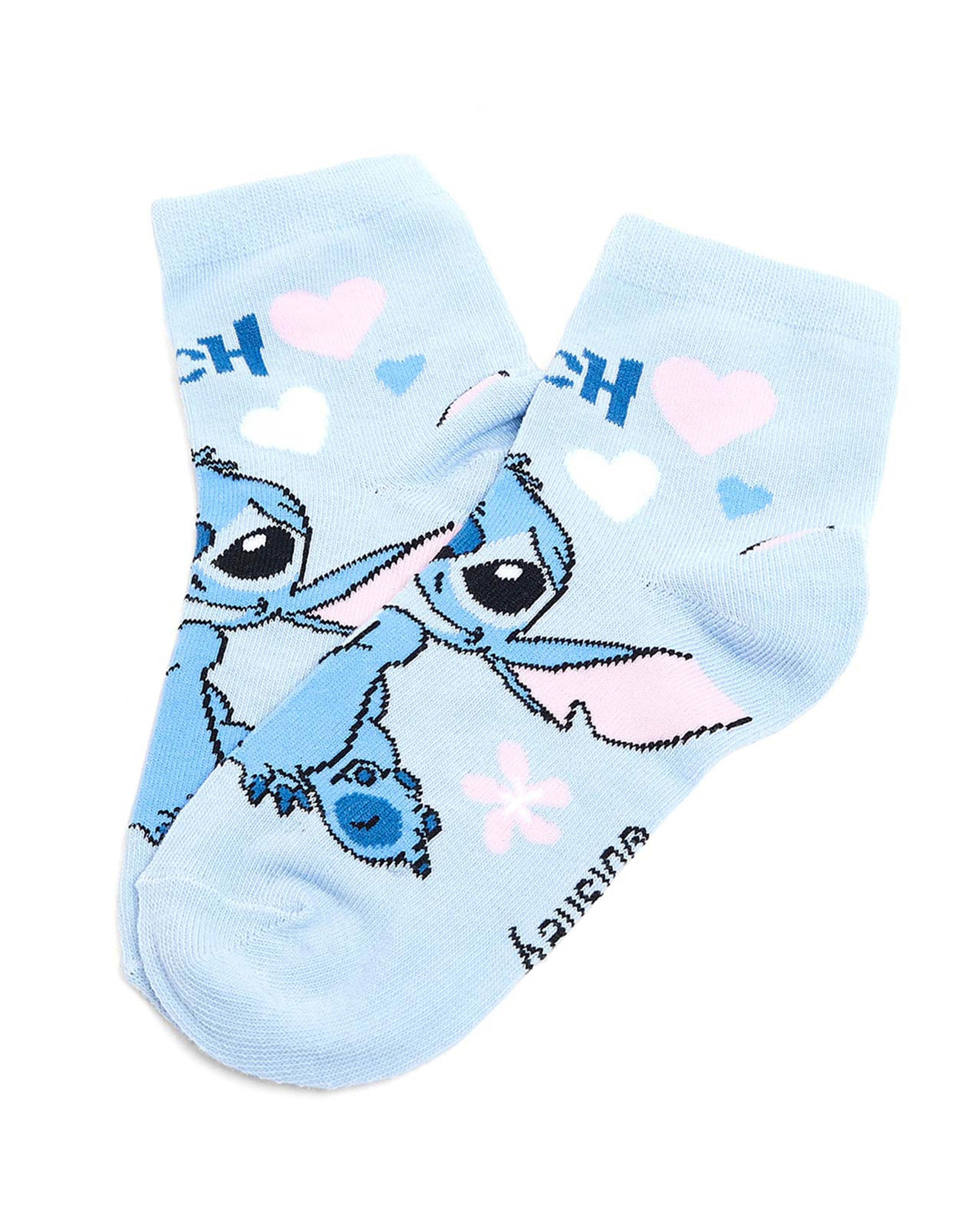 3 Pack Stitch Print Ankle Socks