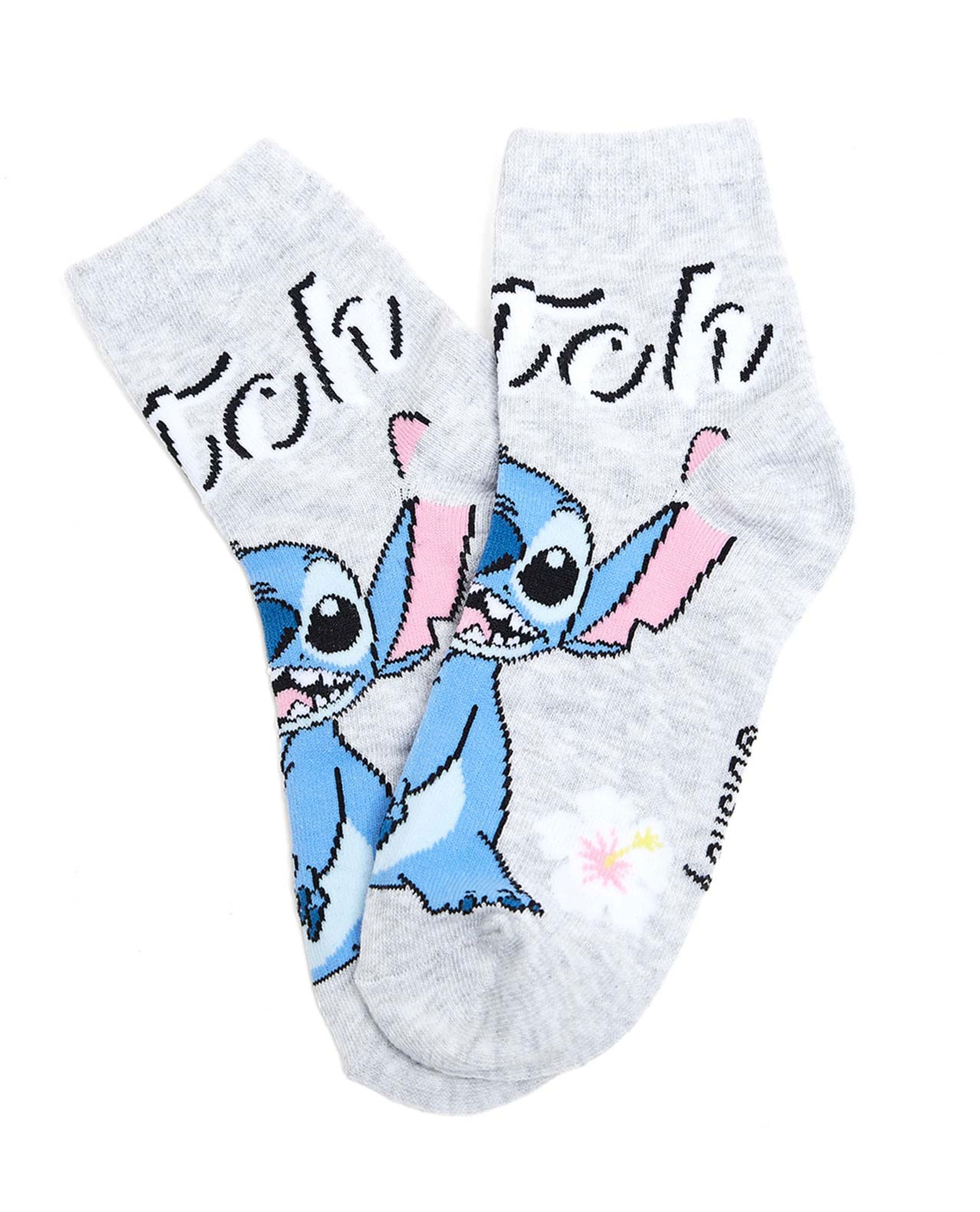 3 Pack Stitch Print Ankle Socks