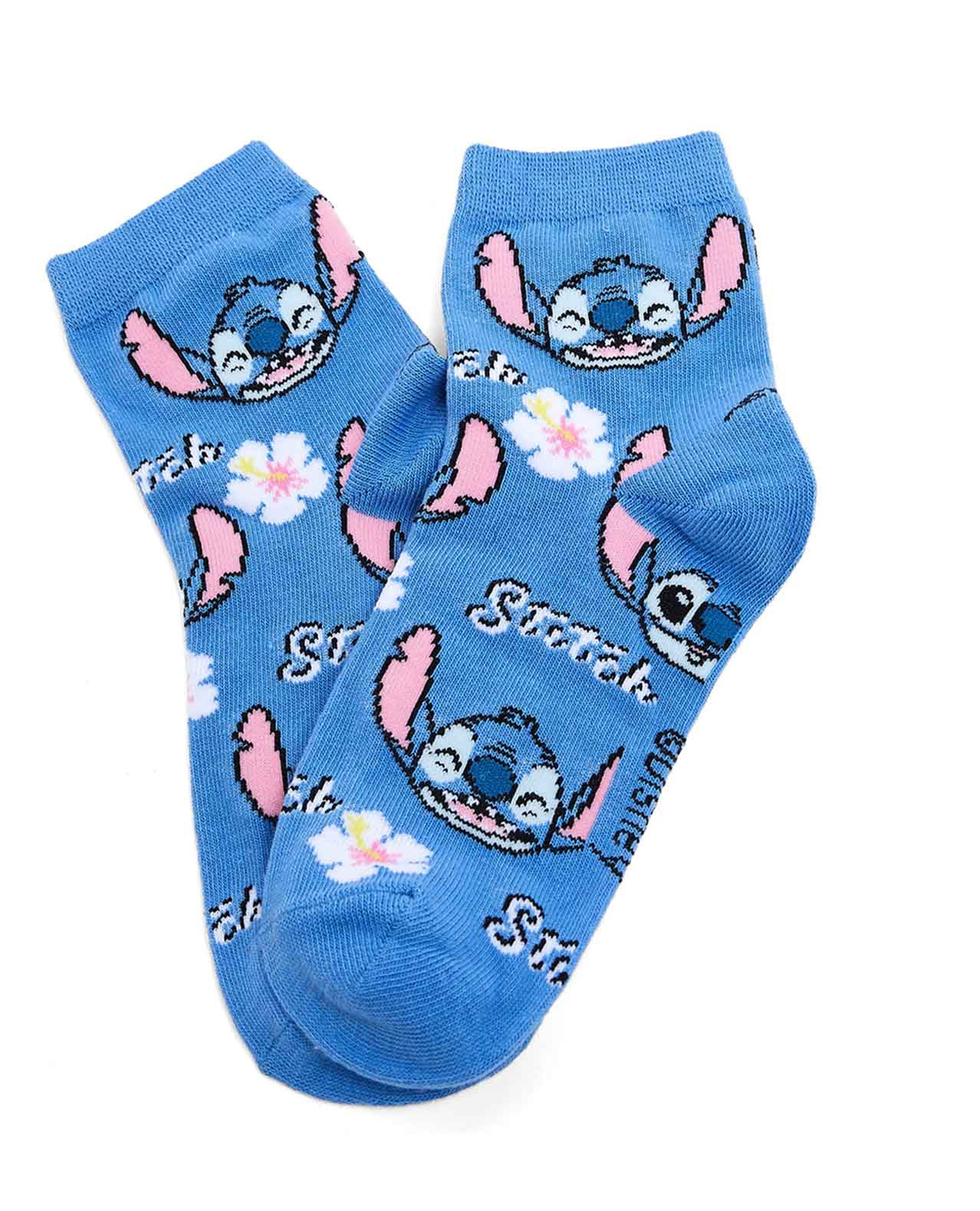 3 Pack Stitch Print Ankle Socks