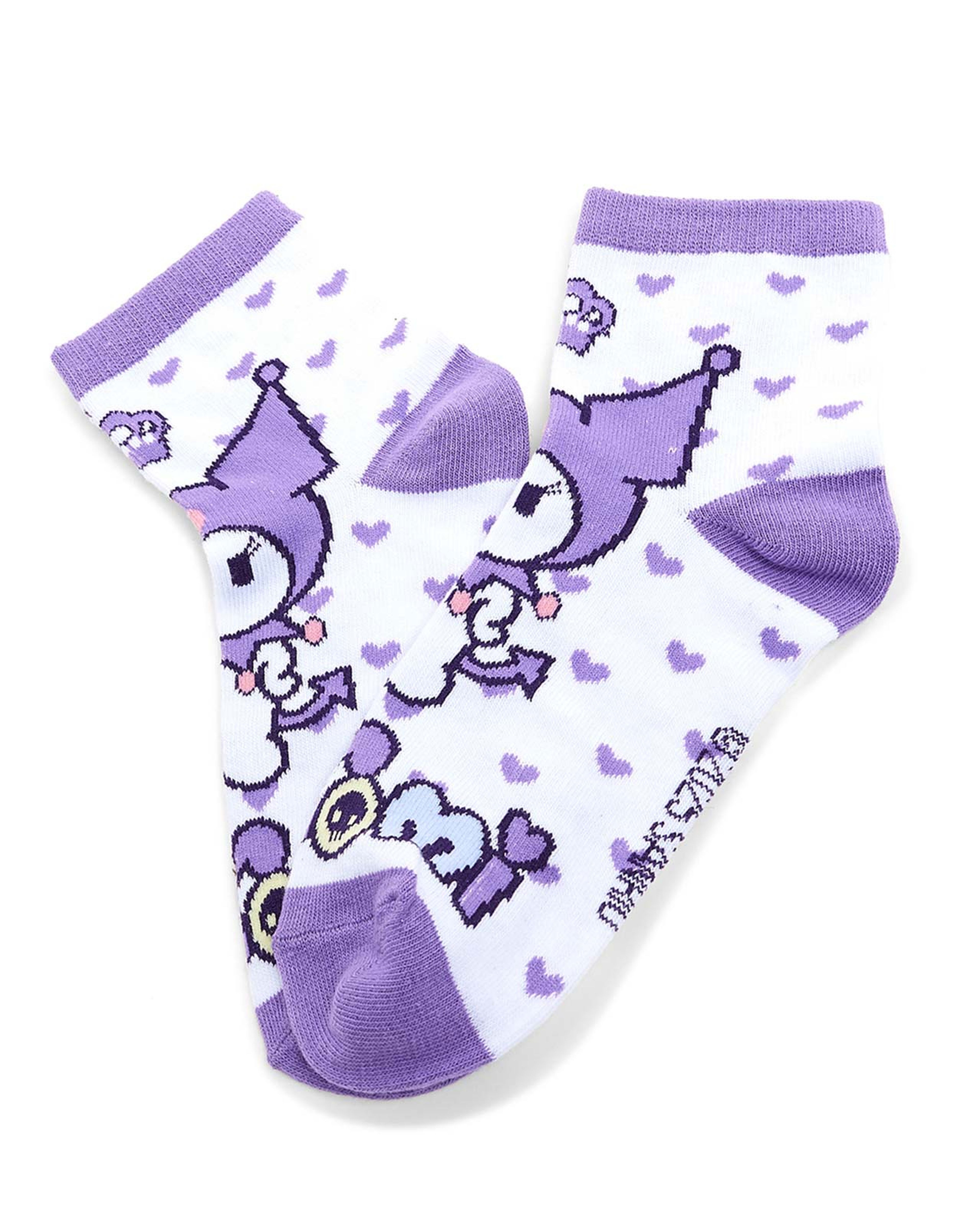 3 Pack Kuromi Print Ankle Socks