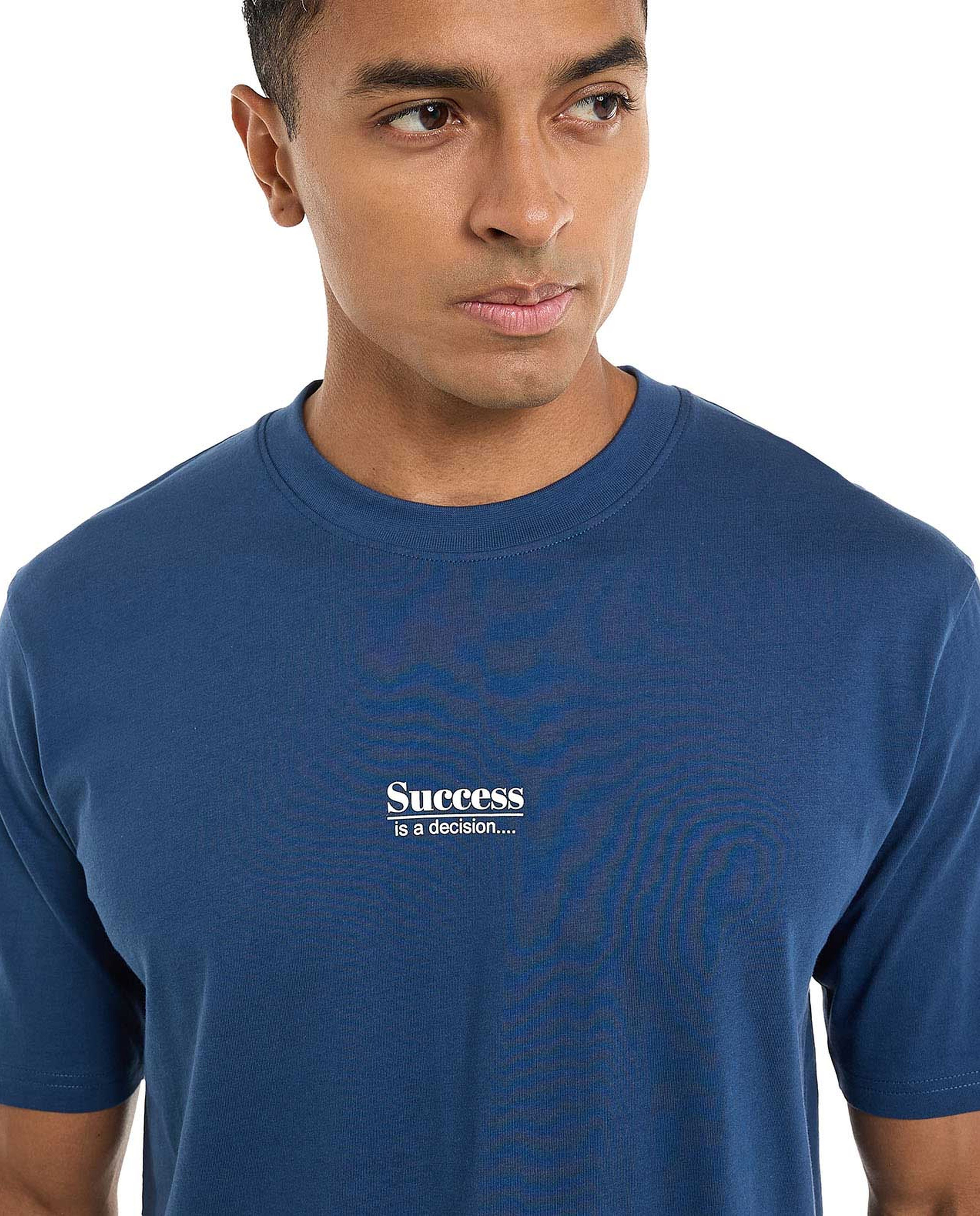 Printed T-Shirt with Crew Neck and Short Sleeves