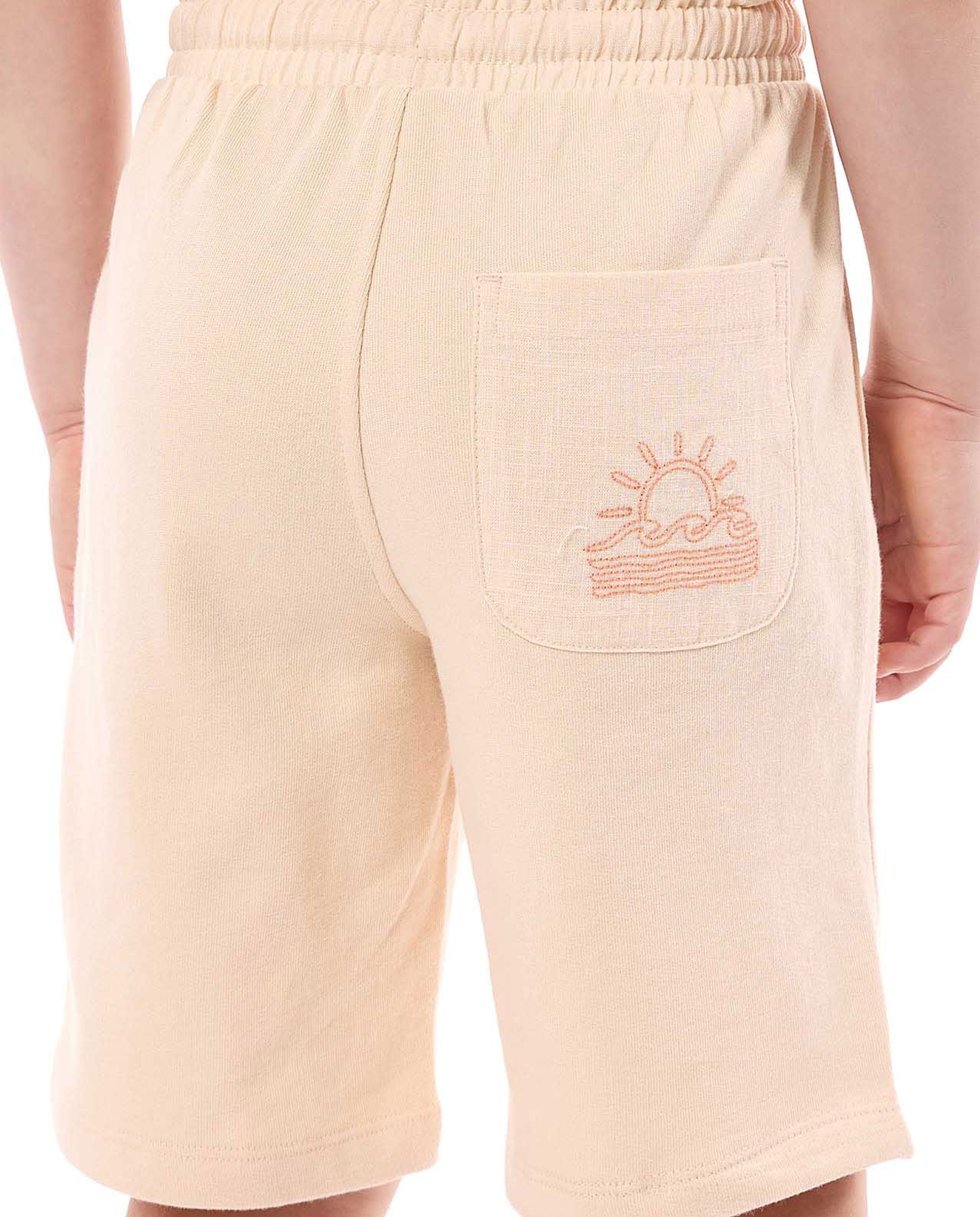 Embroidered Shirt and Shorts Set