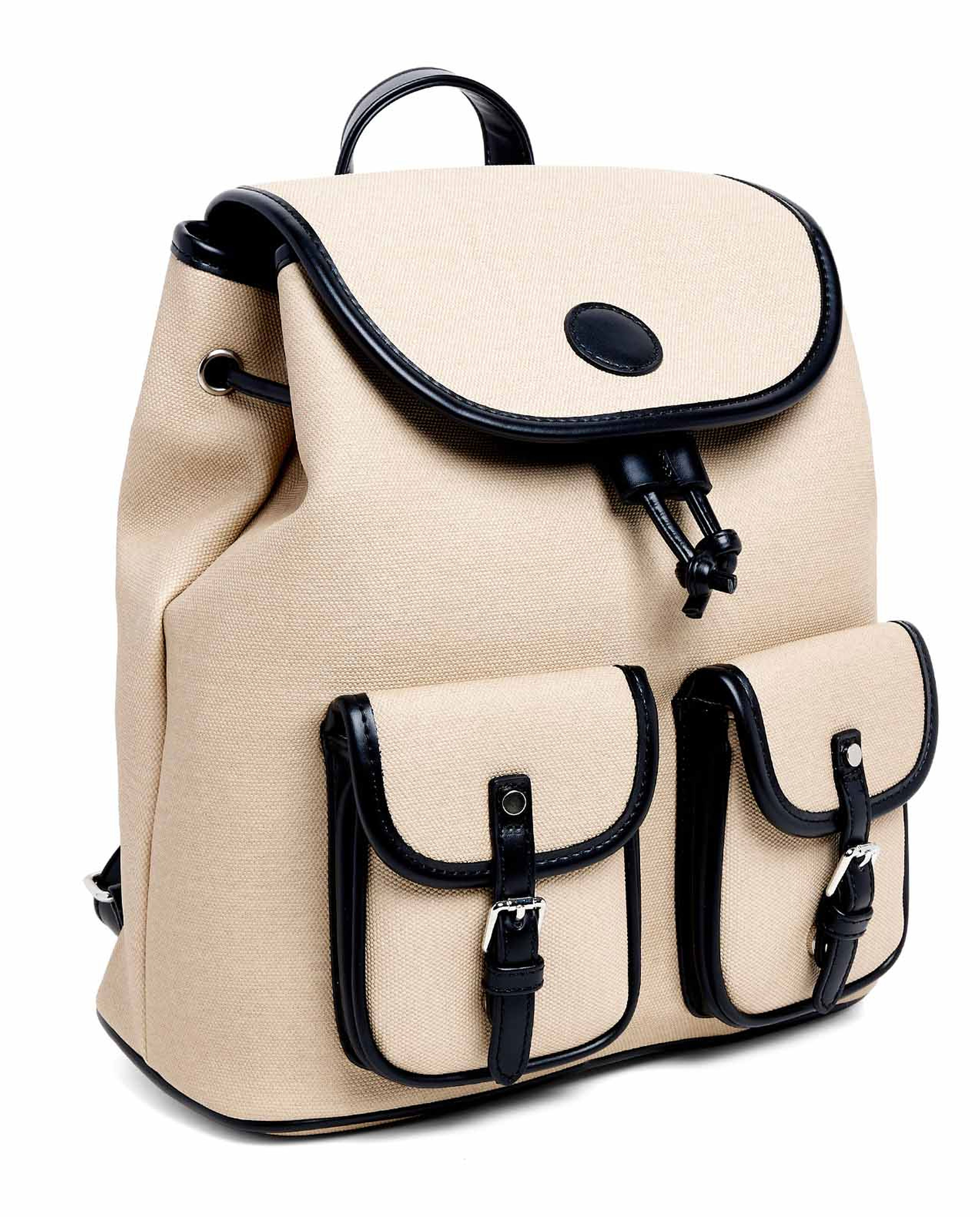 Pocket Detail Flap Backpack