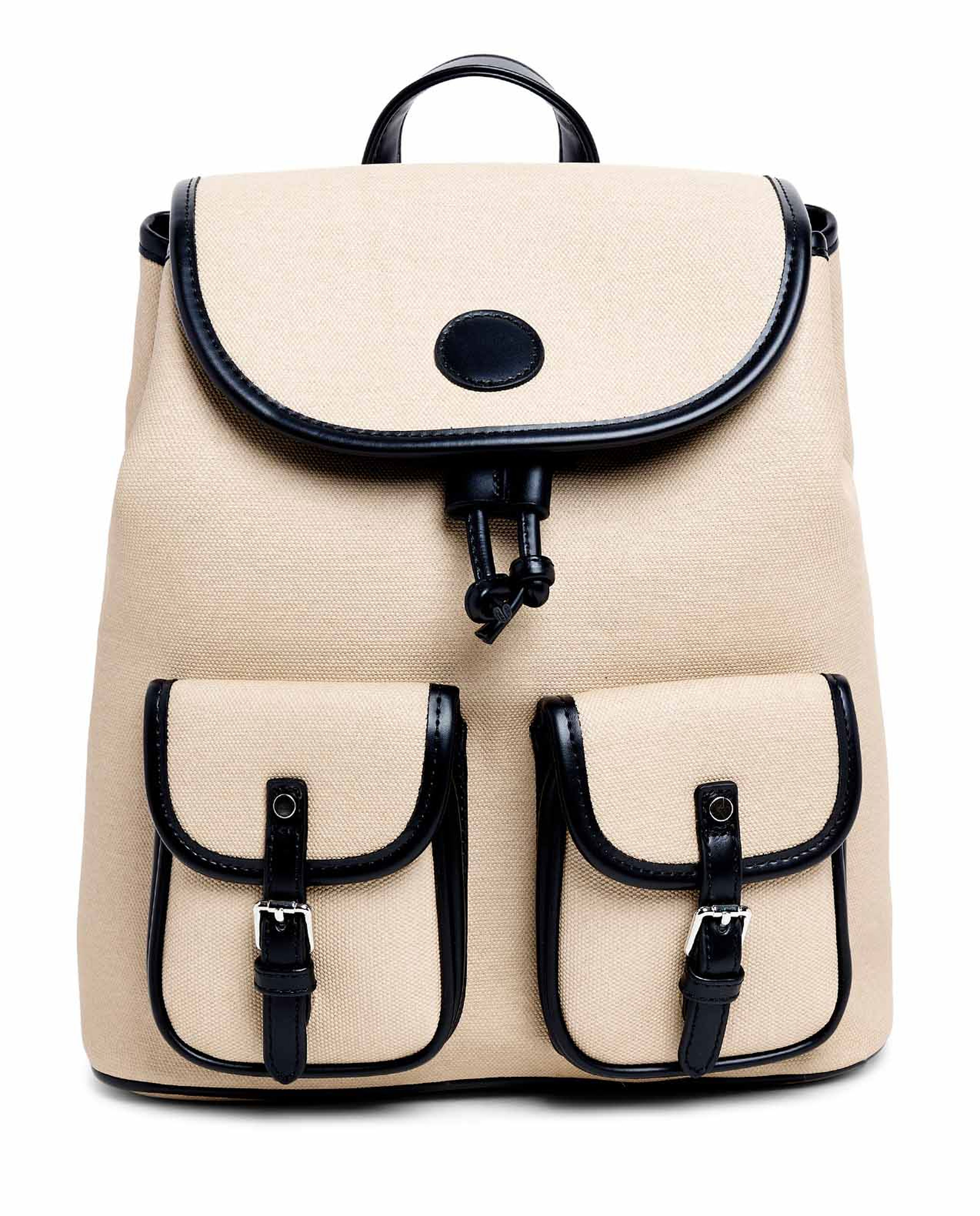 Pocket Detail Flap Backpack