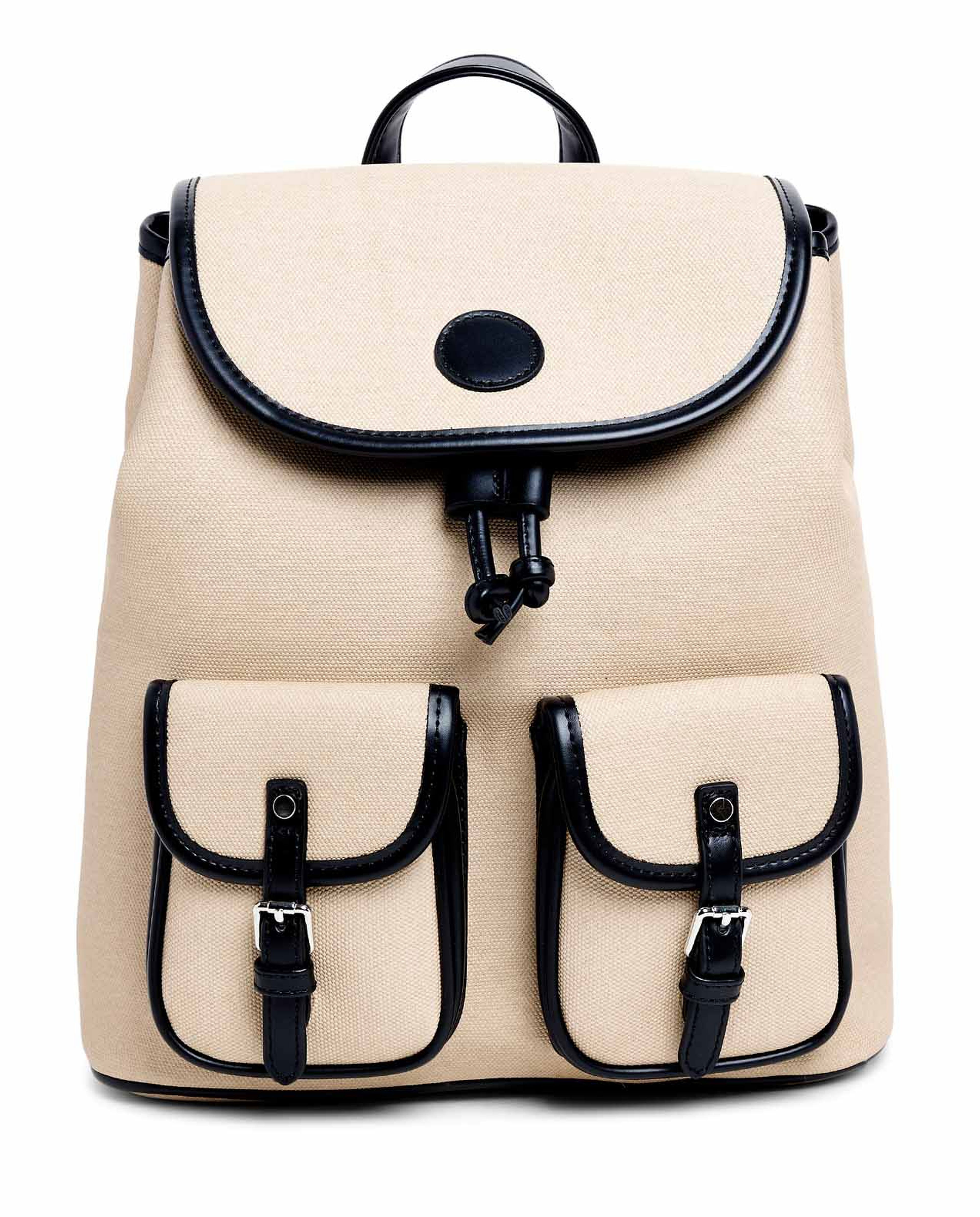 Pocket Detail Flap Backpack