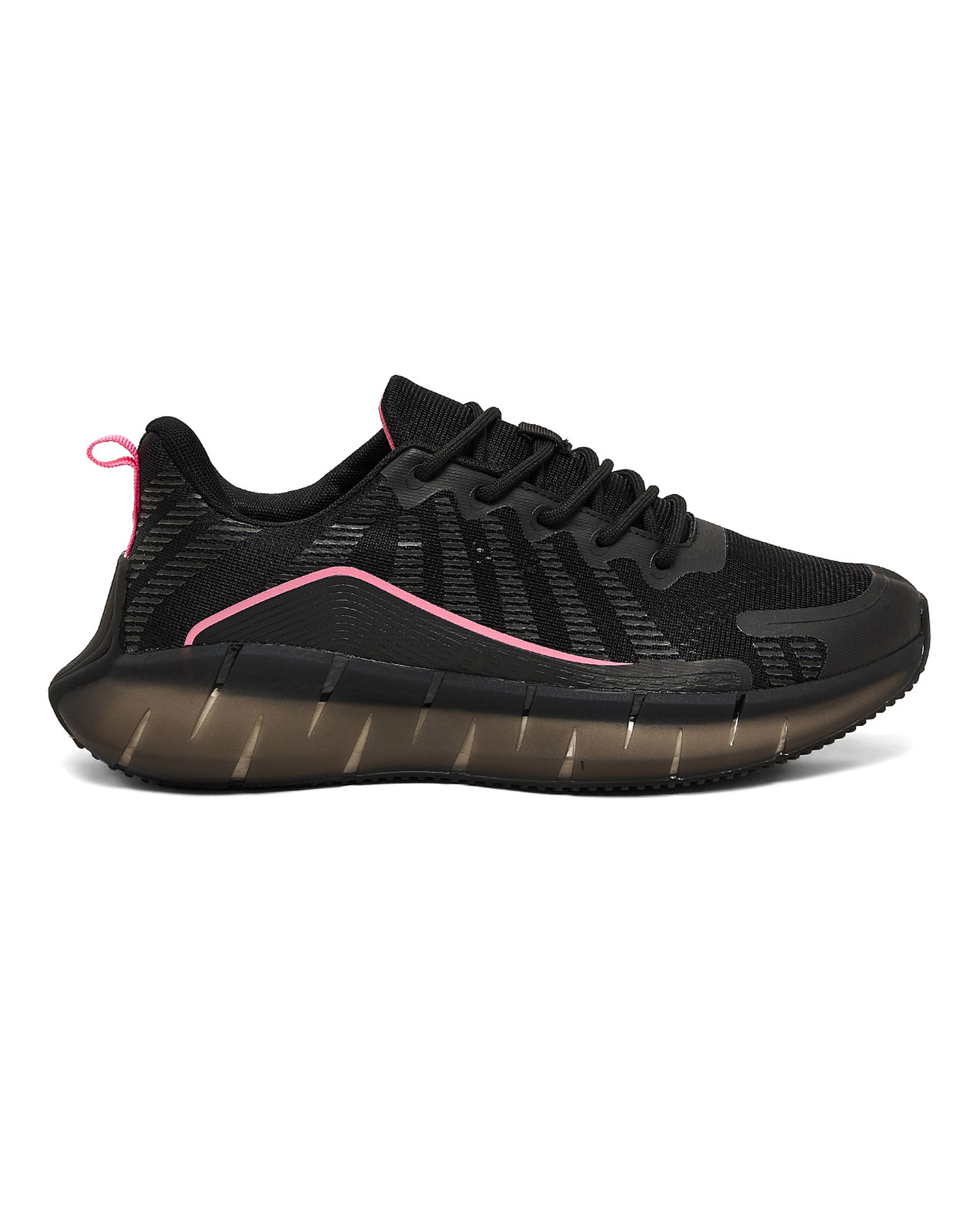 Mesh Detail Lace Up Sports Shoes
