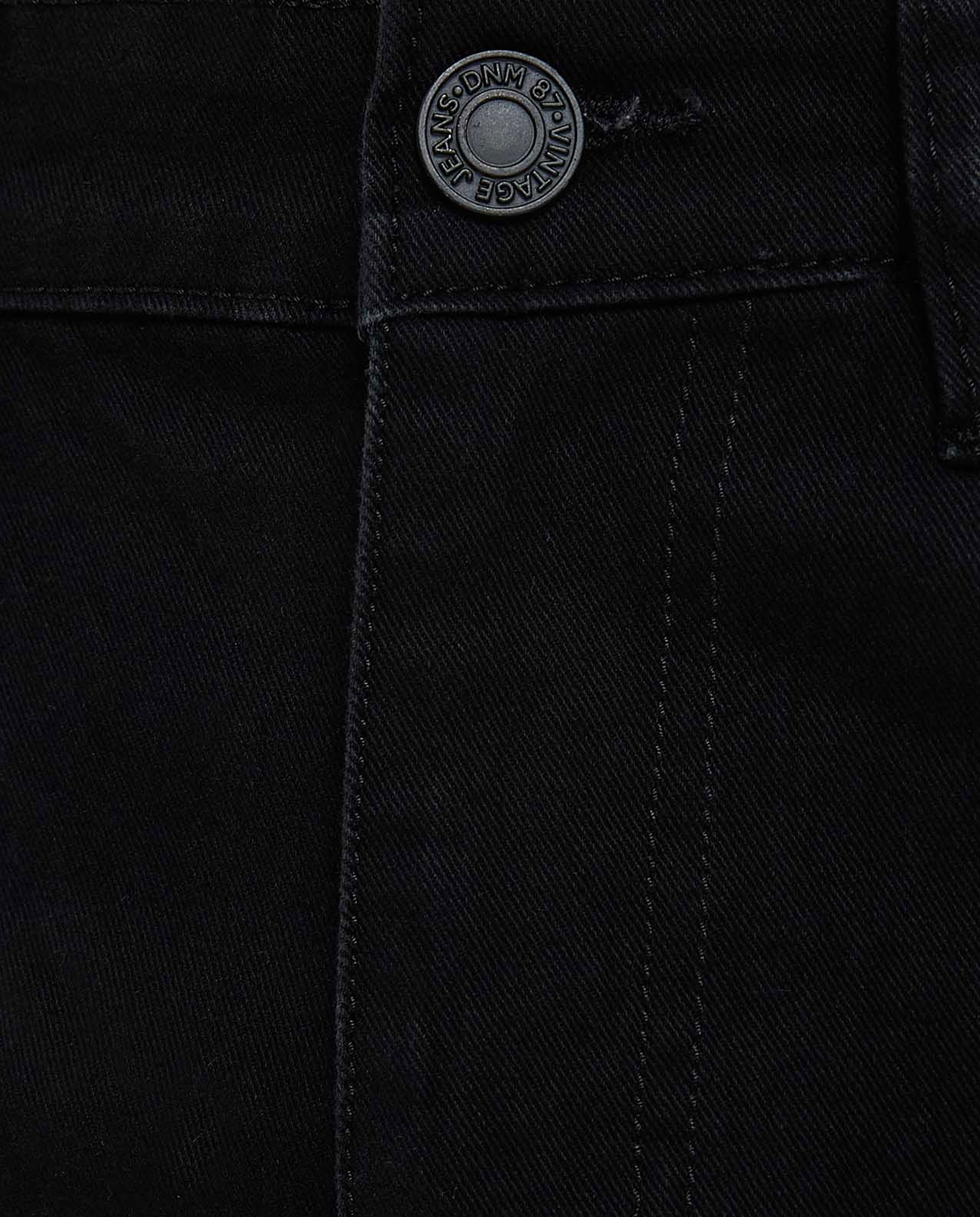 Solid Straight Fit Jeans with Button Closure