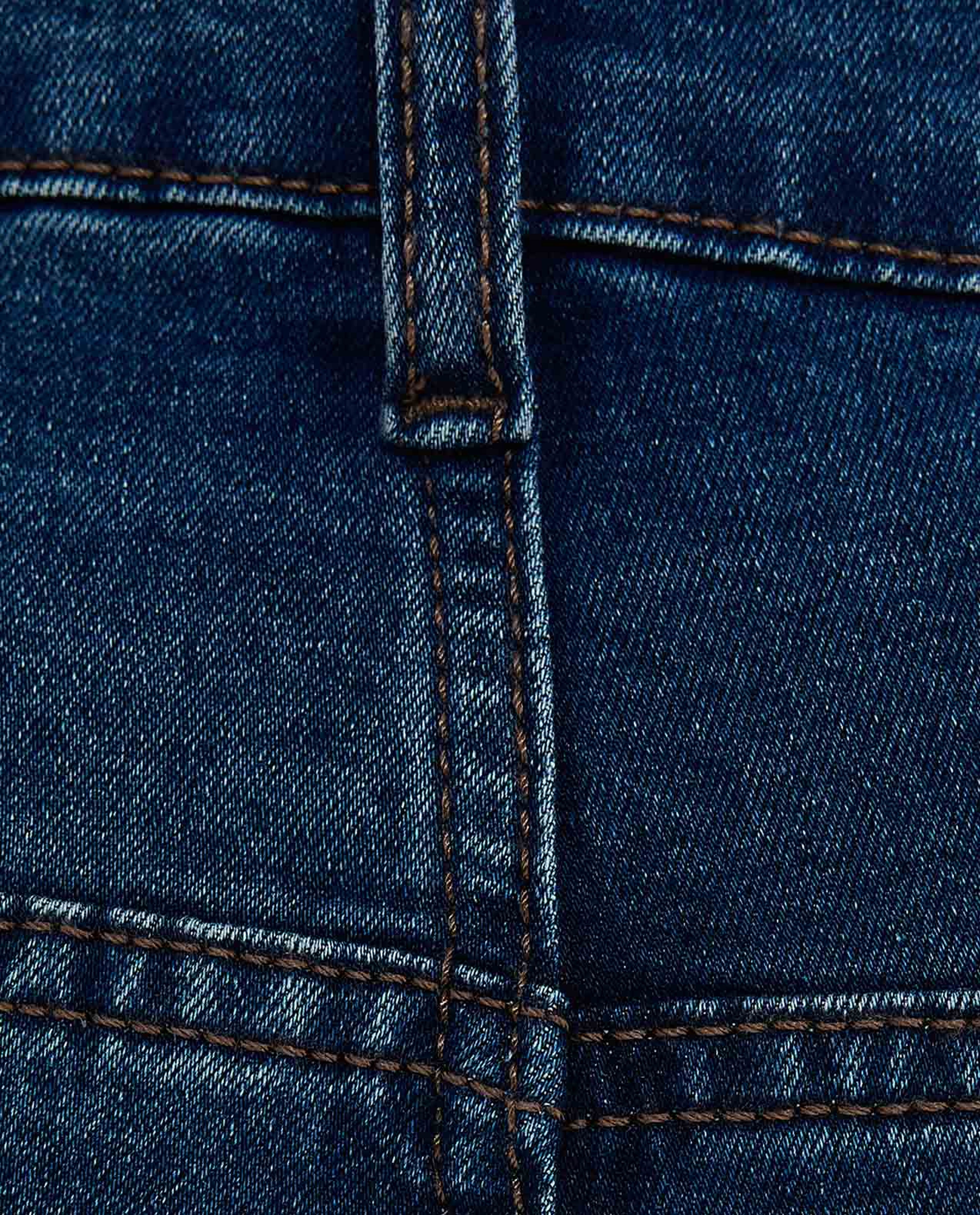 Faded Slim Fit Jeans with Button Closure