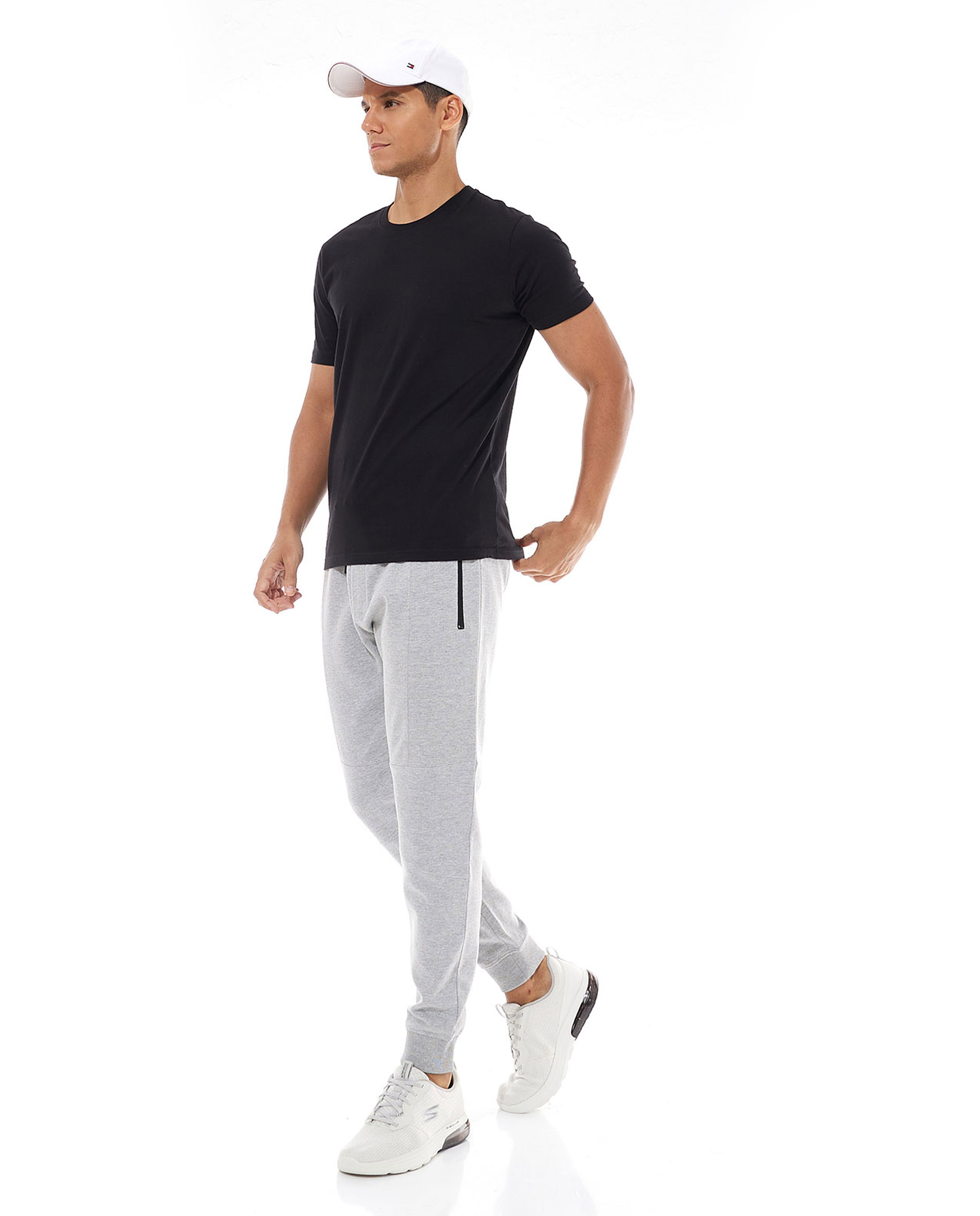 Solid Joggers with Drawstring Waist