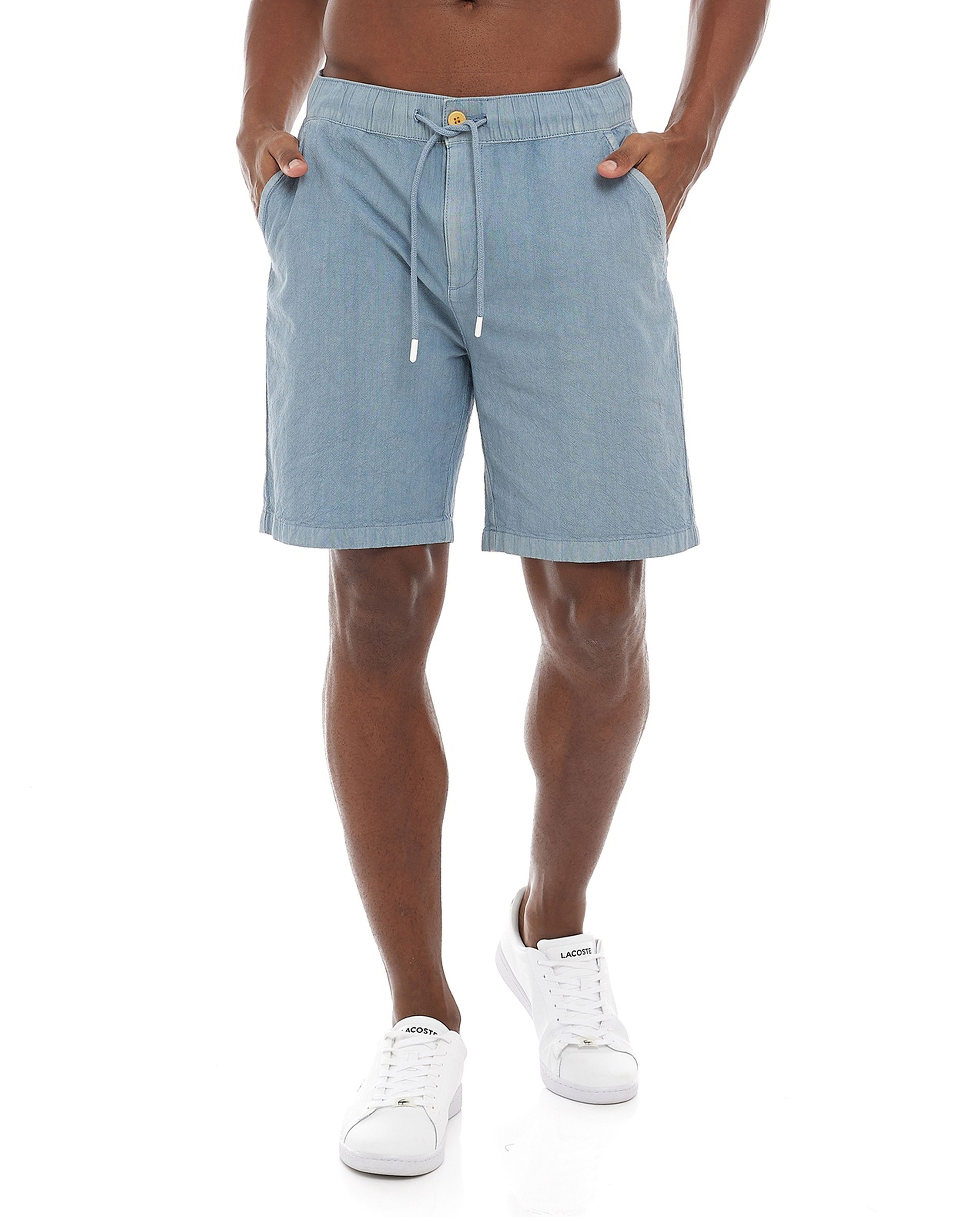 Faded Shorts with Drawstring Waist