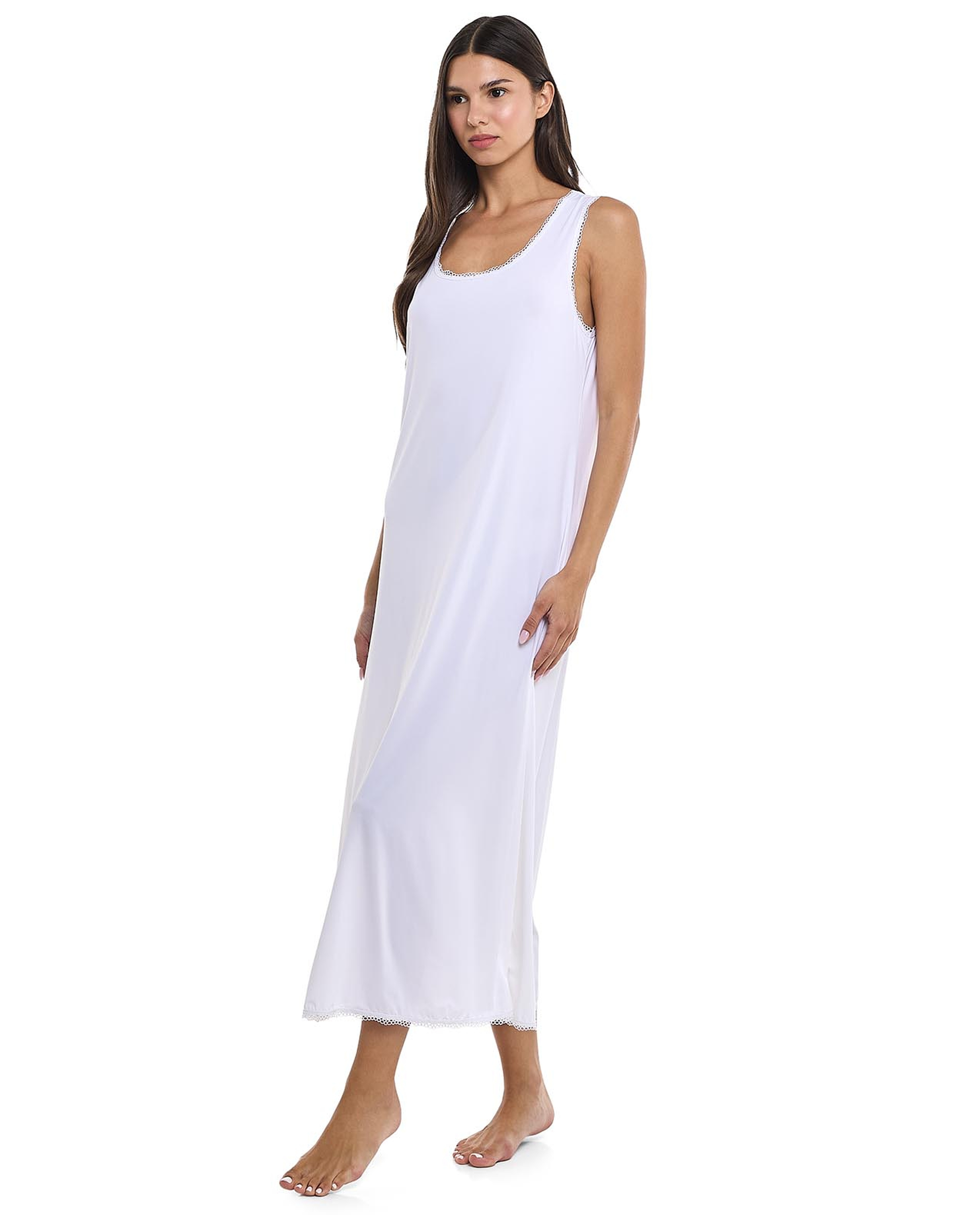 Lace Trim Slip Nightdress