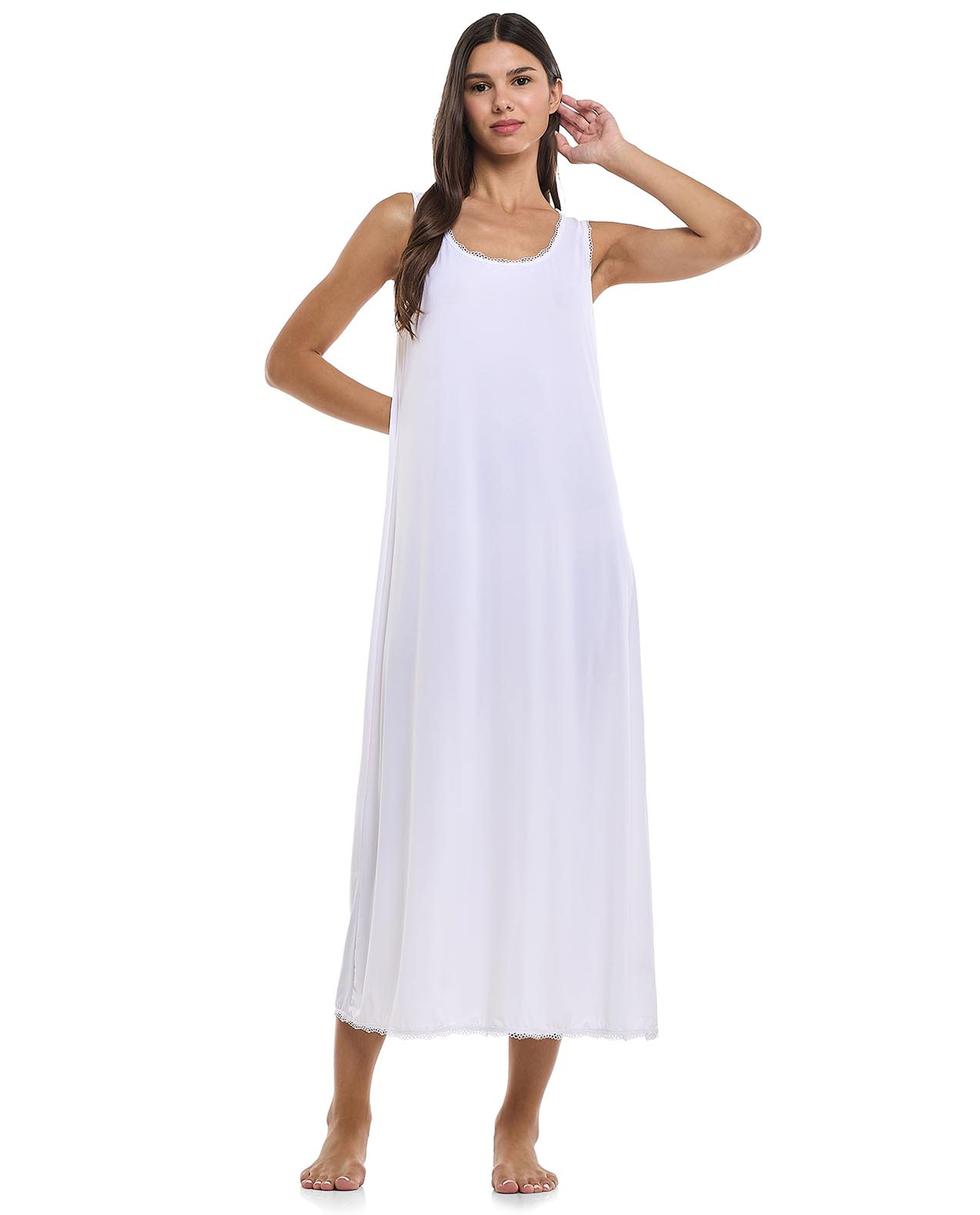 Lace Trim Slip Nightdress