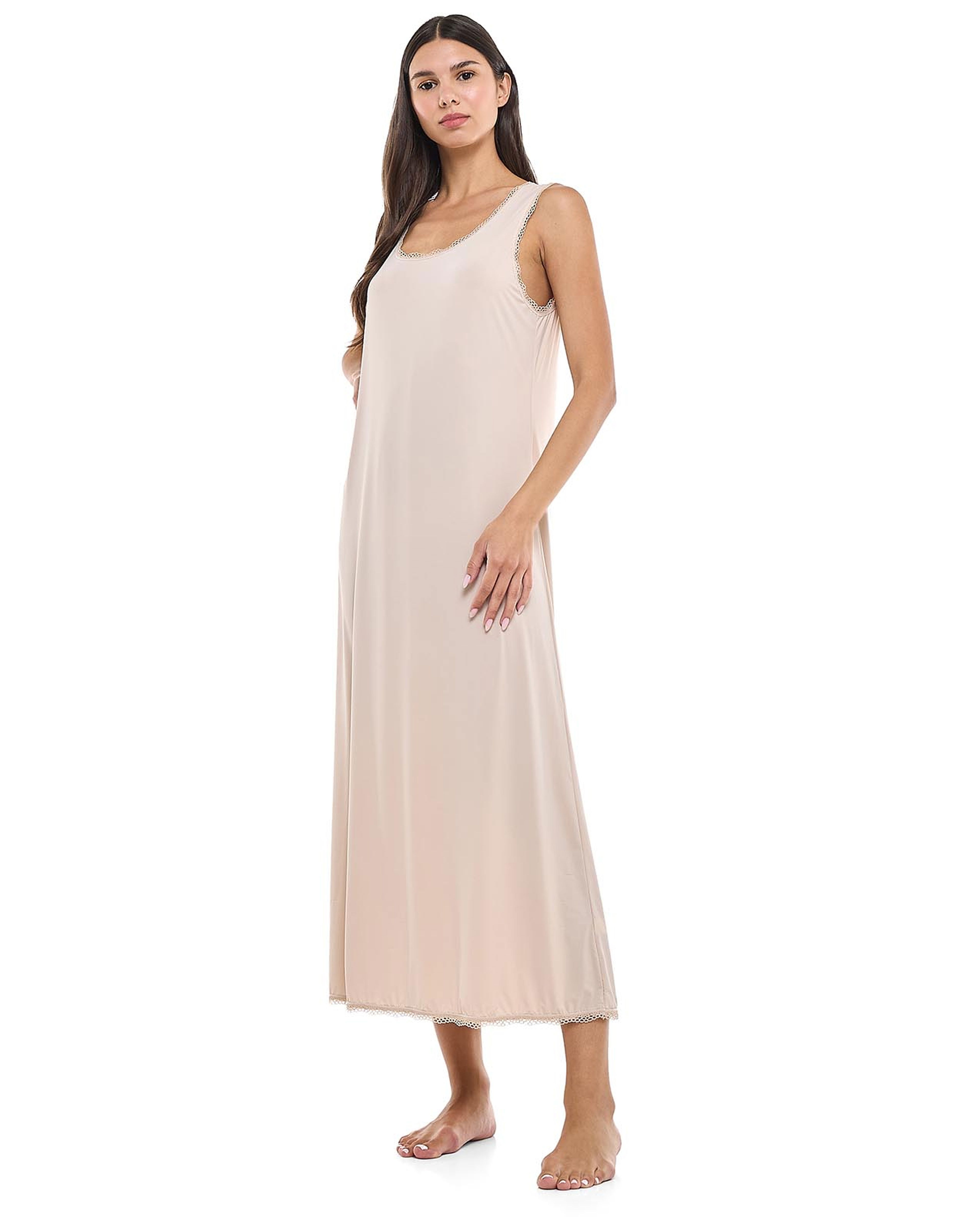 Lace Trim Slip Nightdress