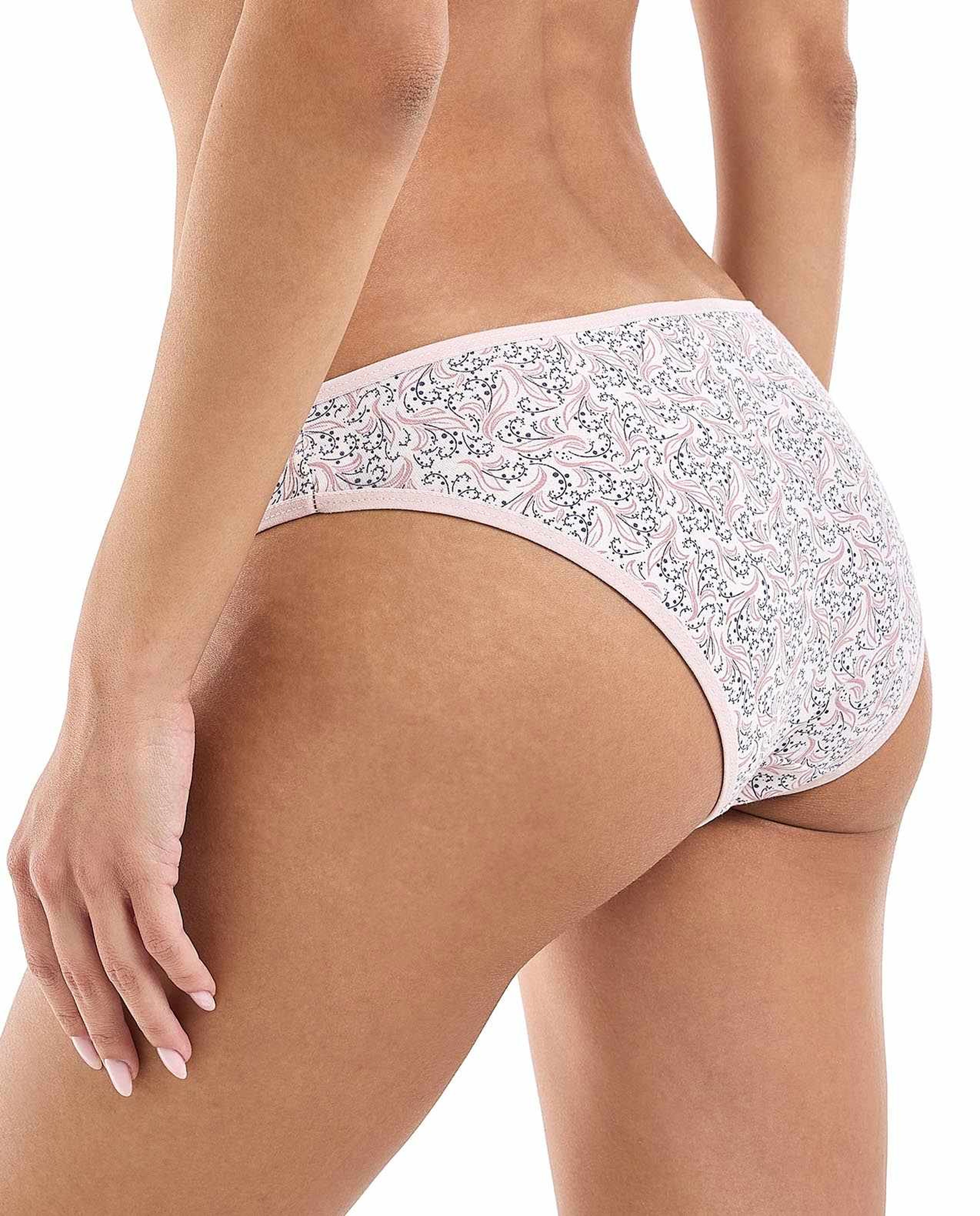 3 Pack Floral Printed Bikini Briefs