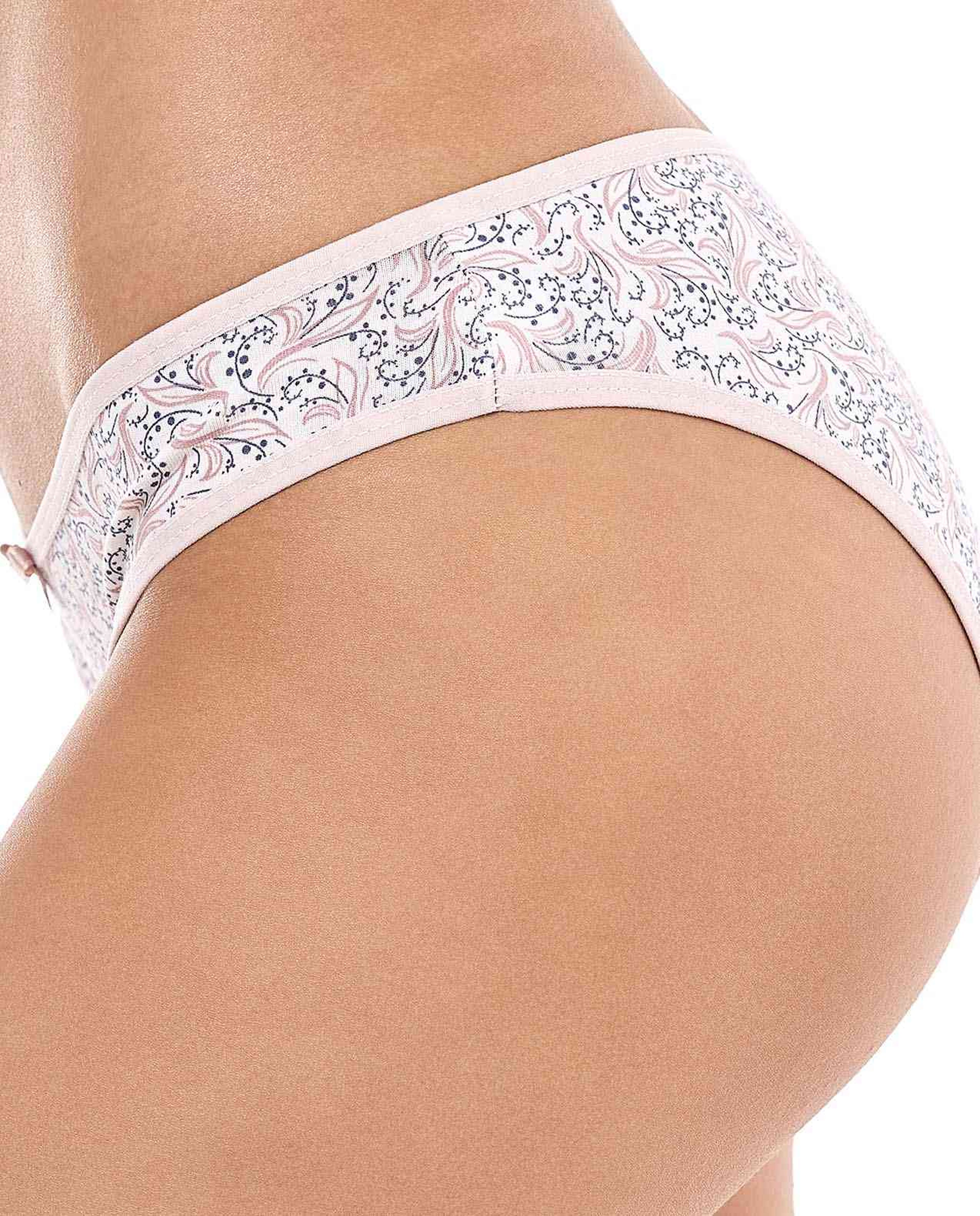 3 Pack Floral Printed Bikini Briefs