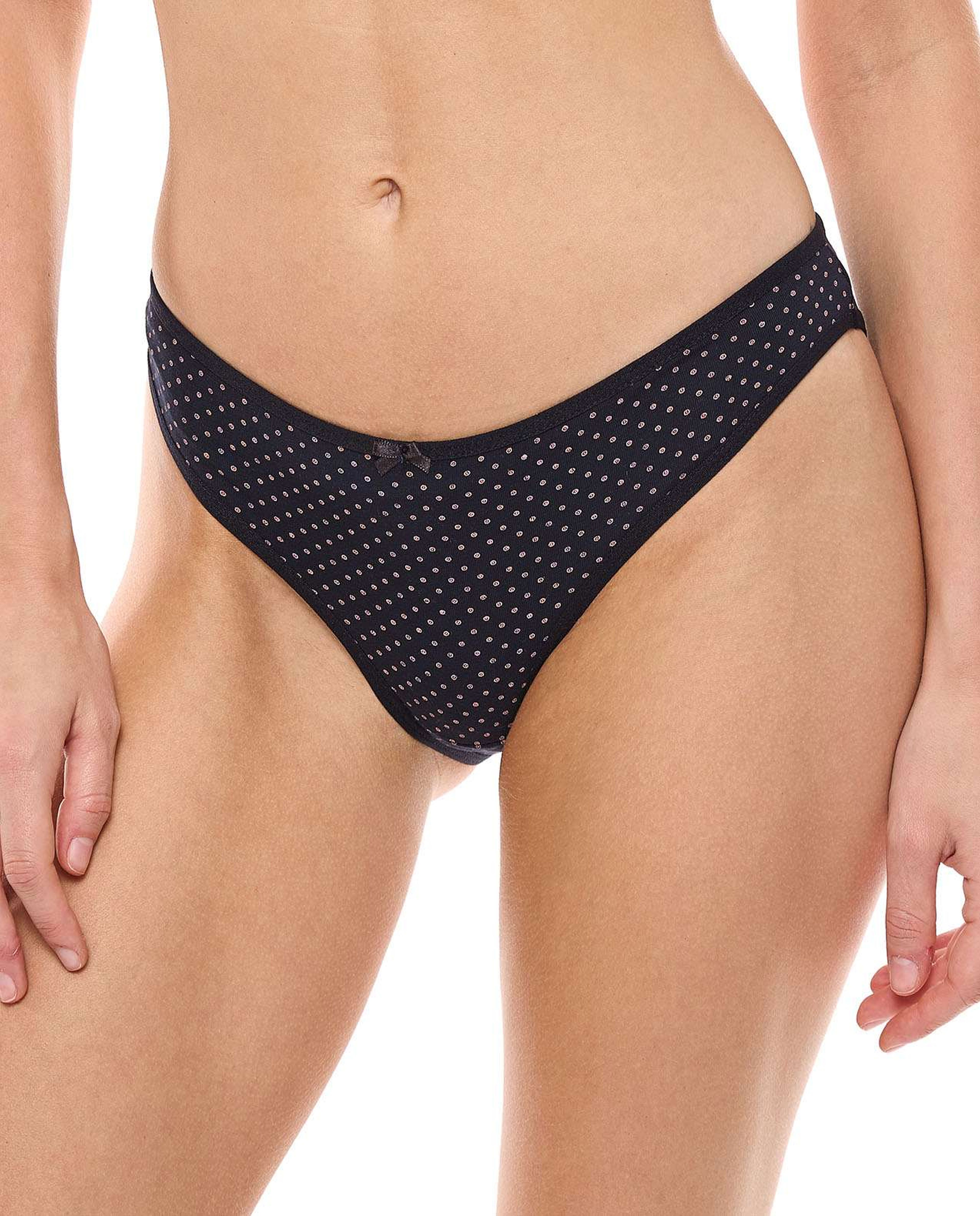 3 Pack Floral Printed Bikini Briefs