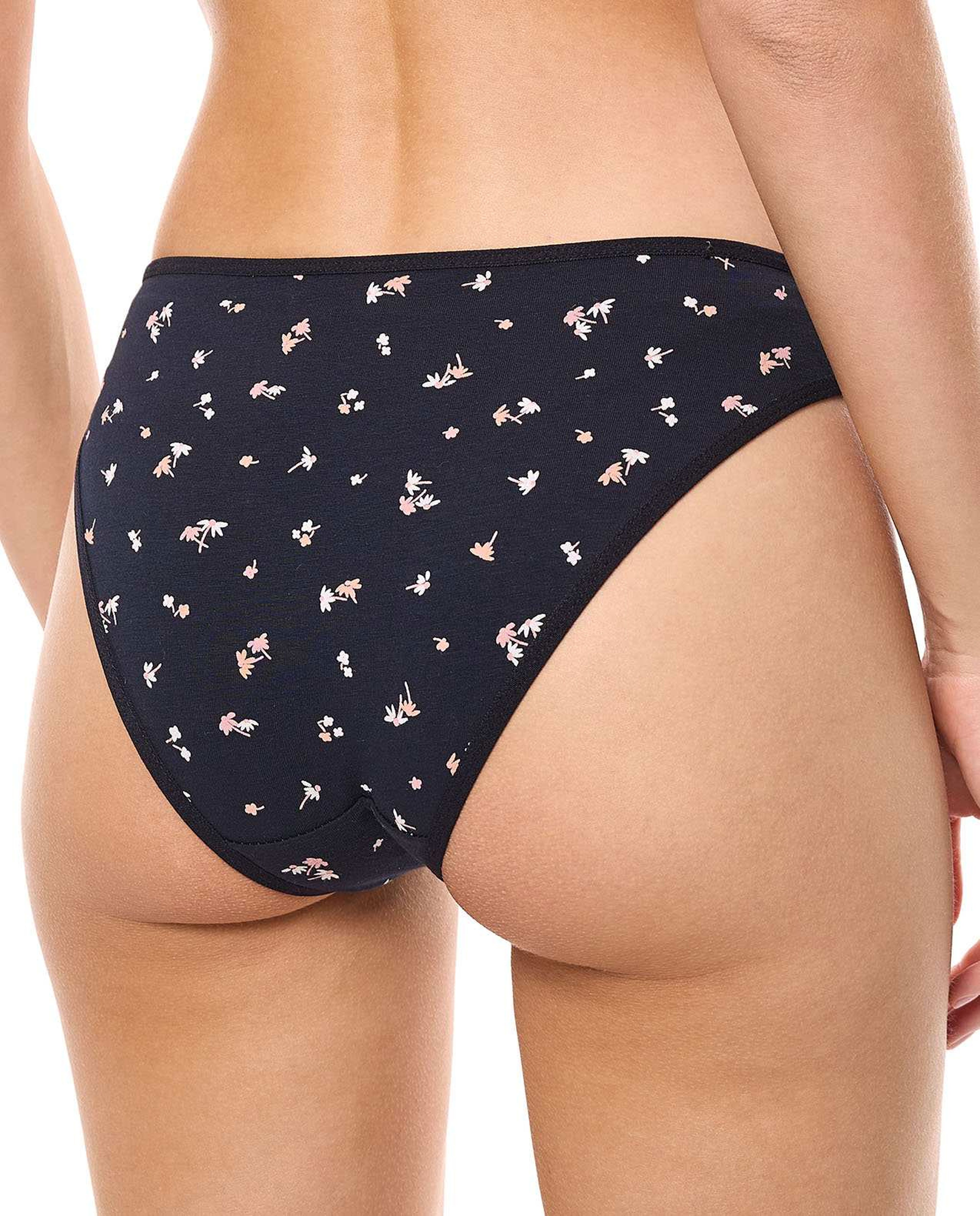 3 Pack Floral Printed Bikini Briefs
