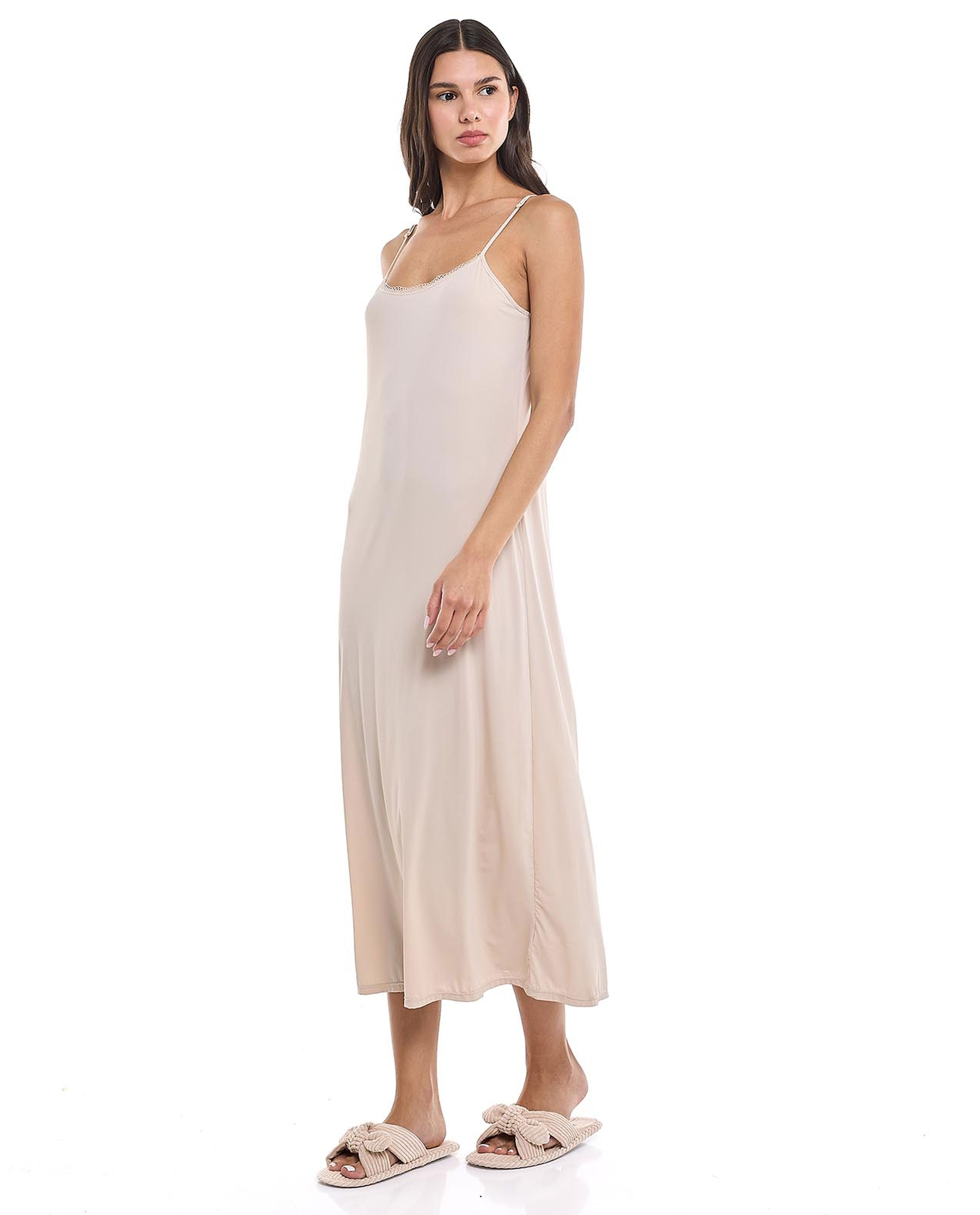 Solid Night Slip Dress