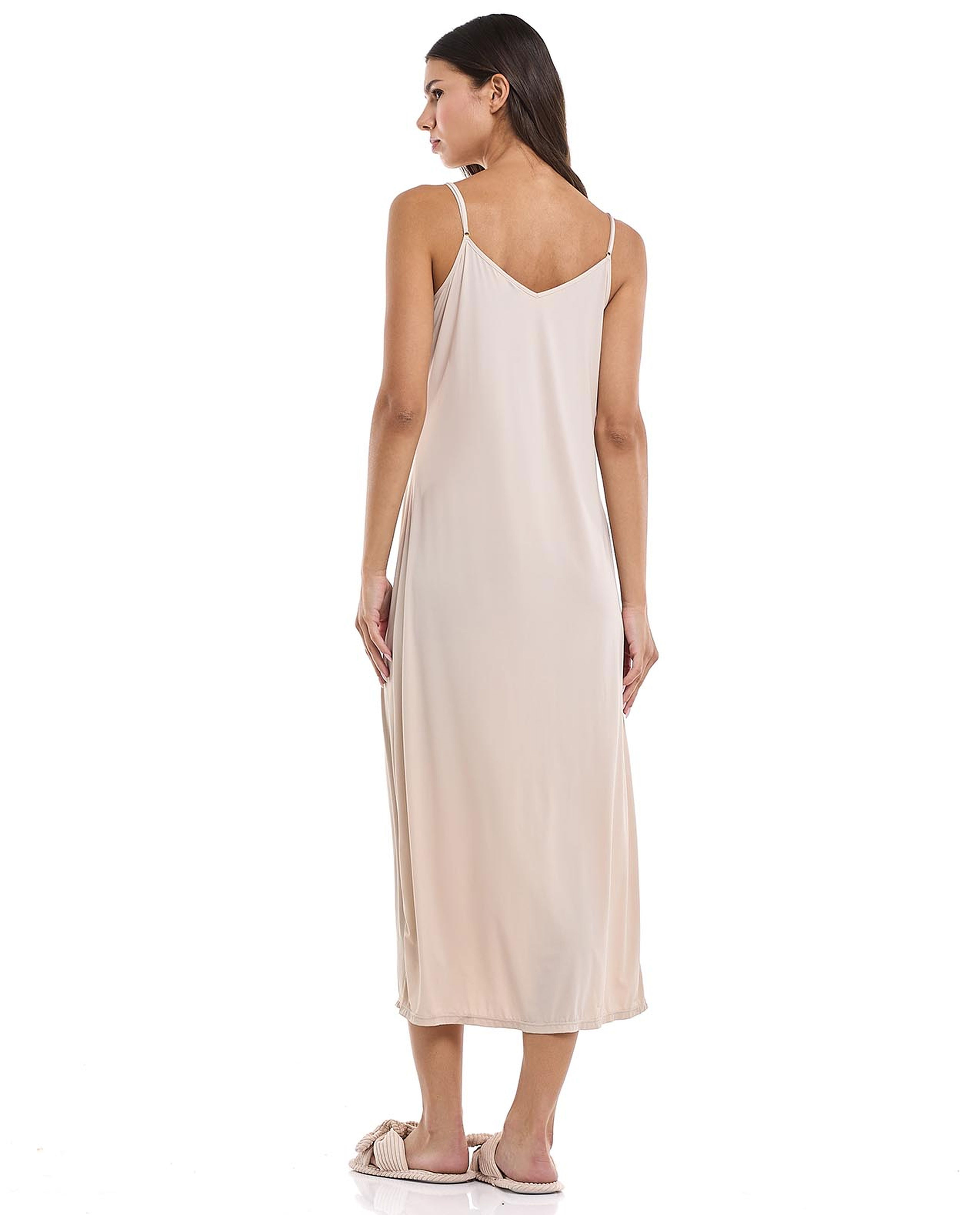Solid Night Slip Dress