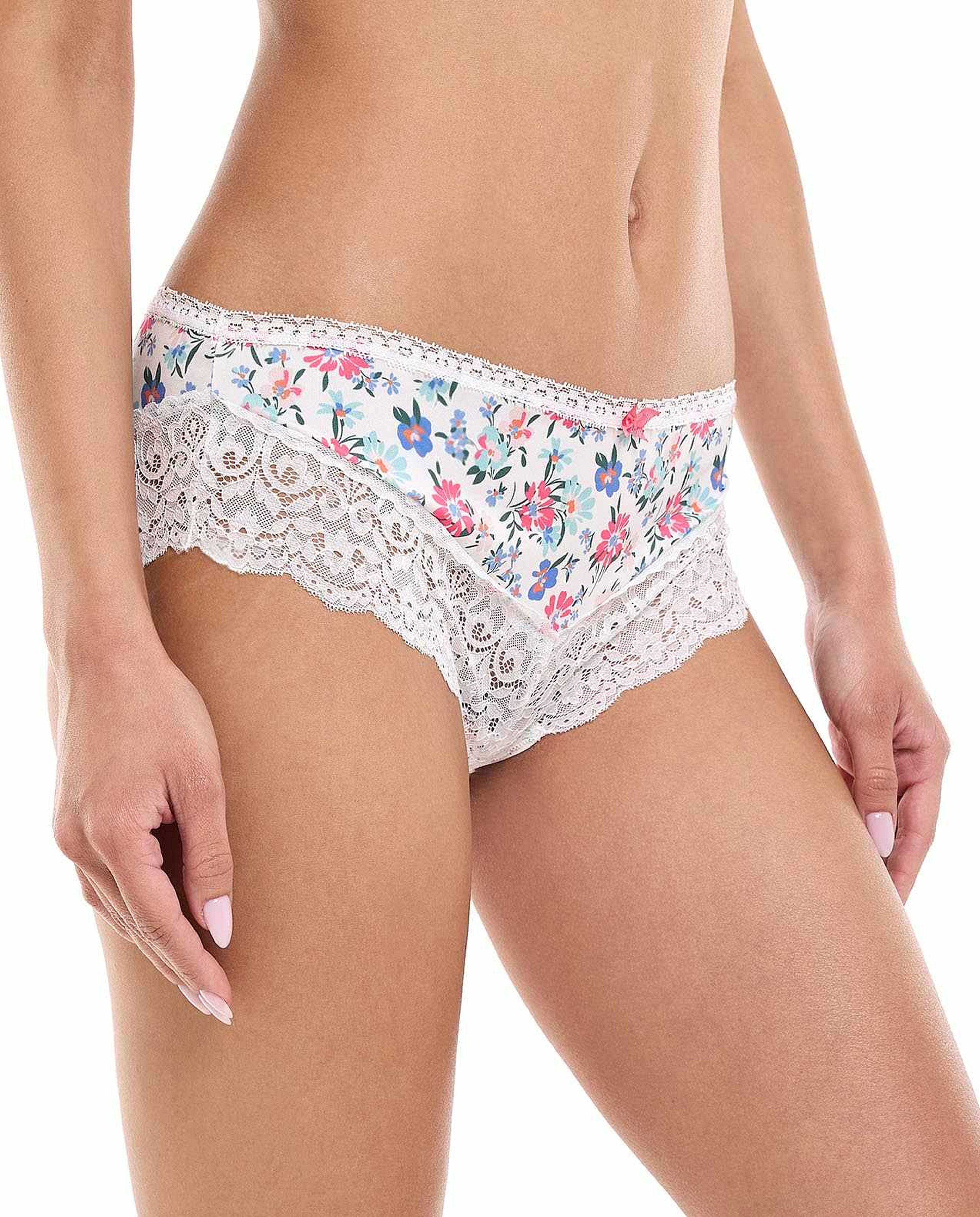 3 Pack Lace Trim Briefs