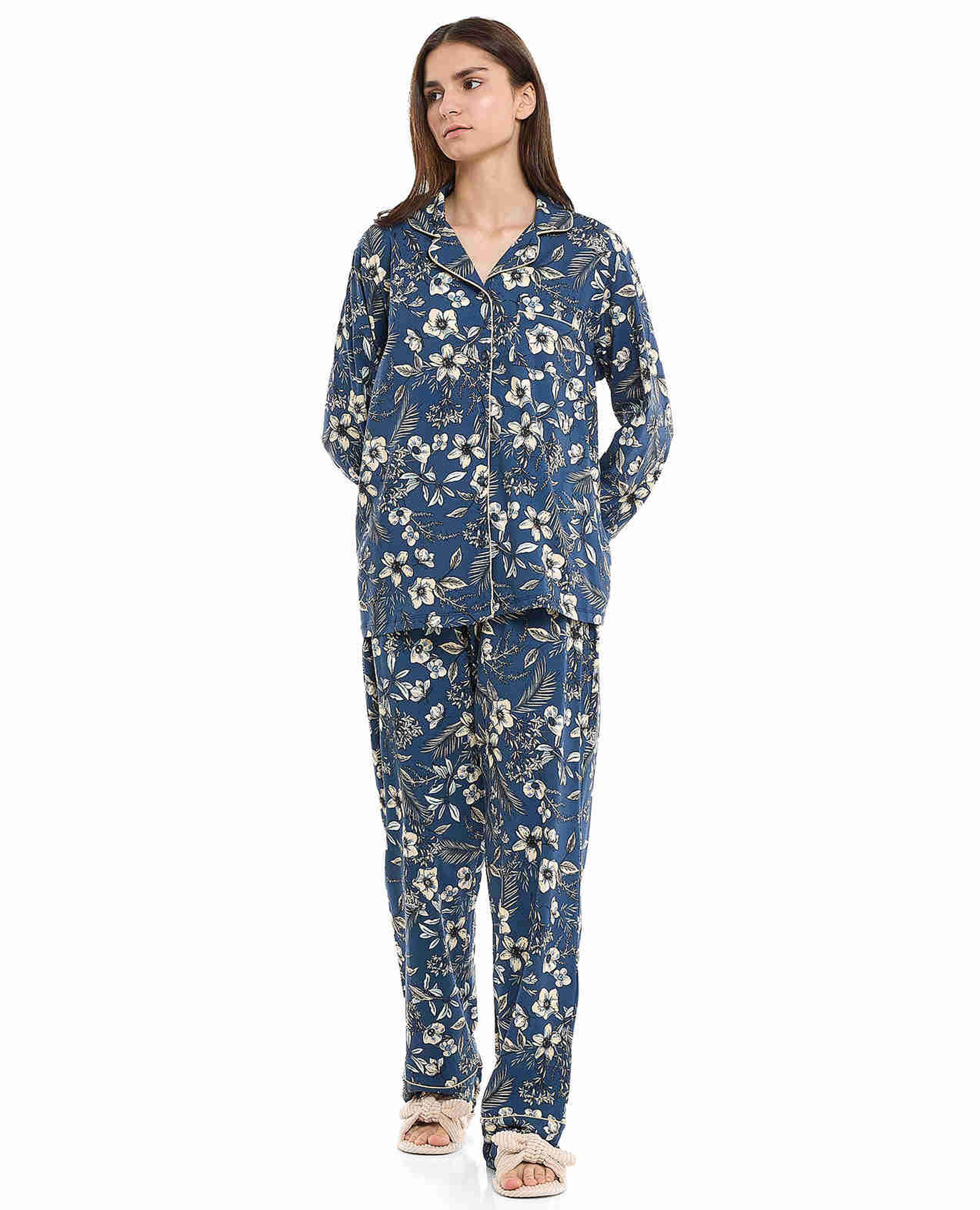 Floral Printed Pyjama Set