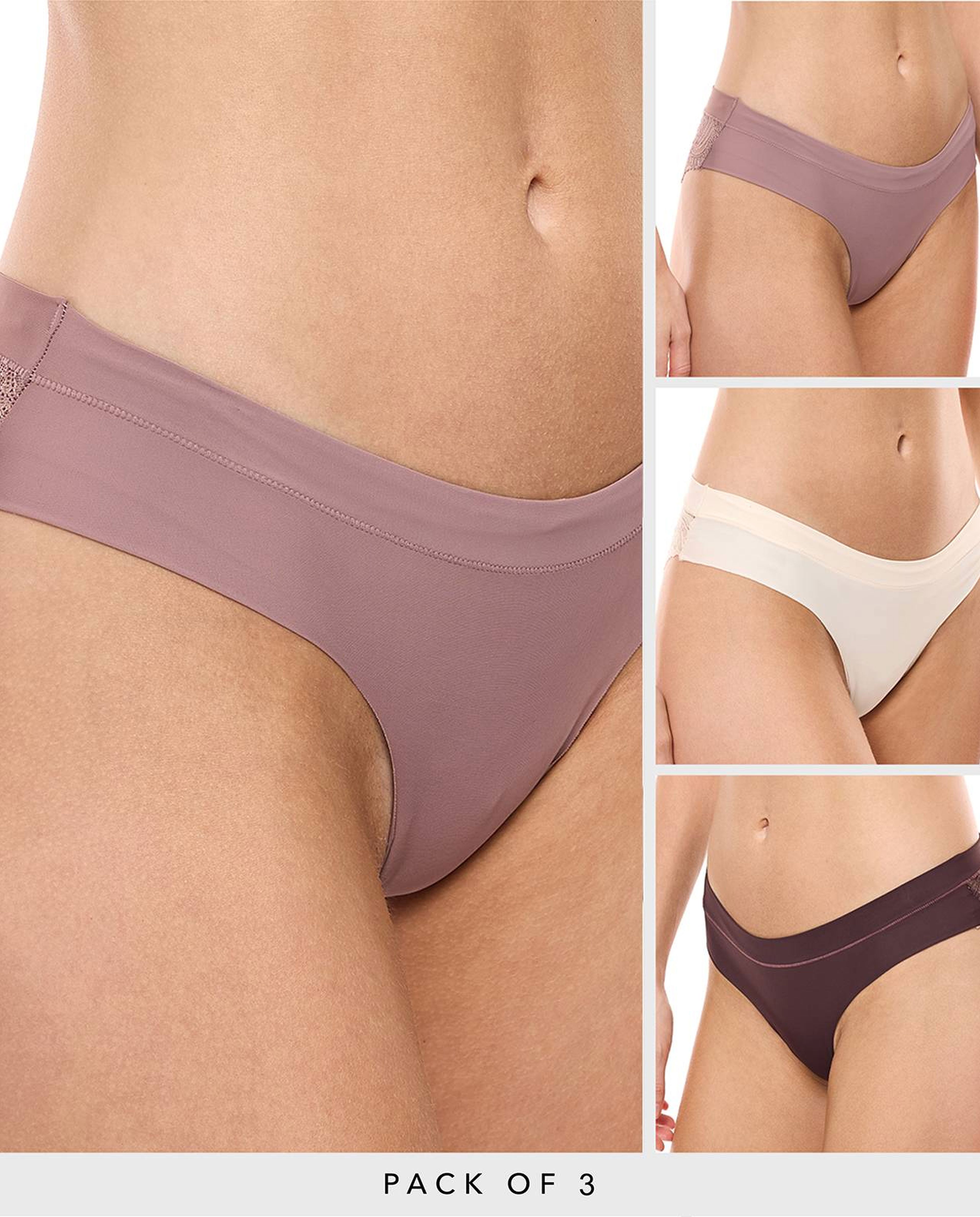 3 Pack Seamless Bikini Briefs